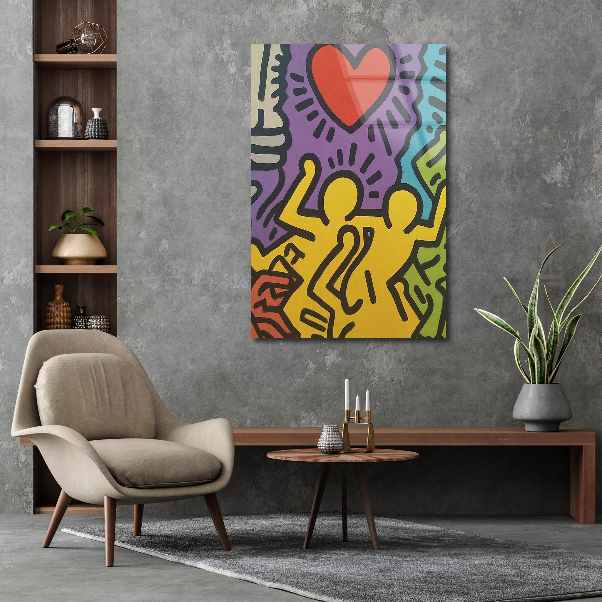 Keith Haring’s Colorful Pop Art | Premium HD Metal Wall Art