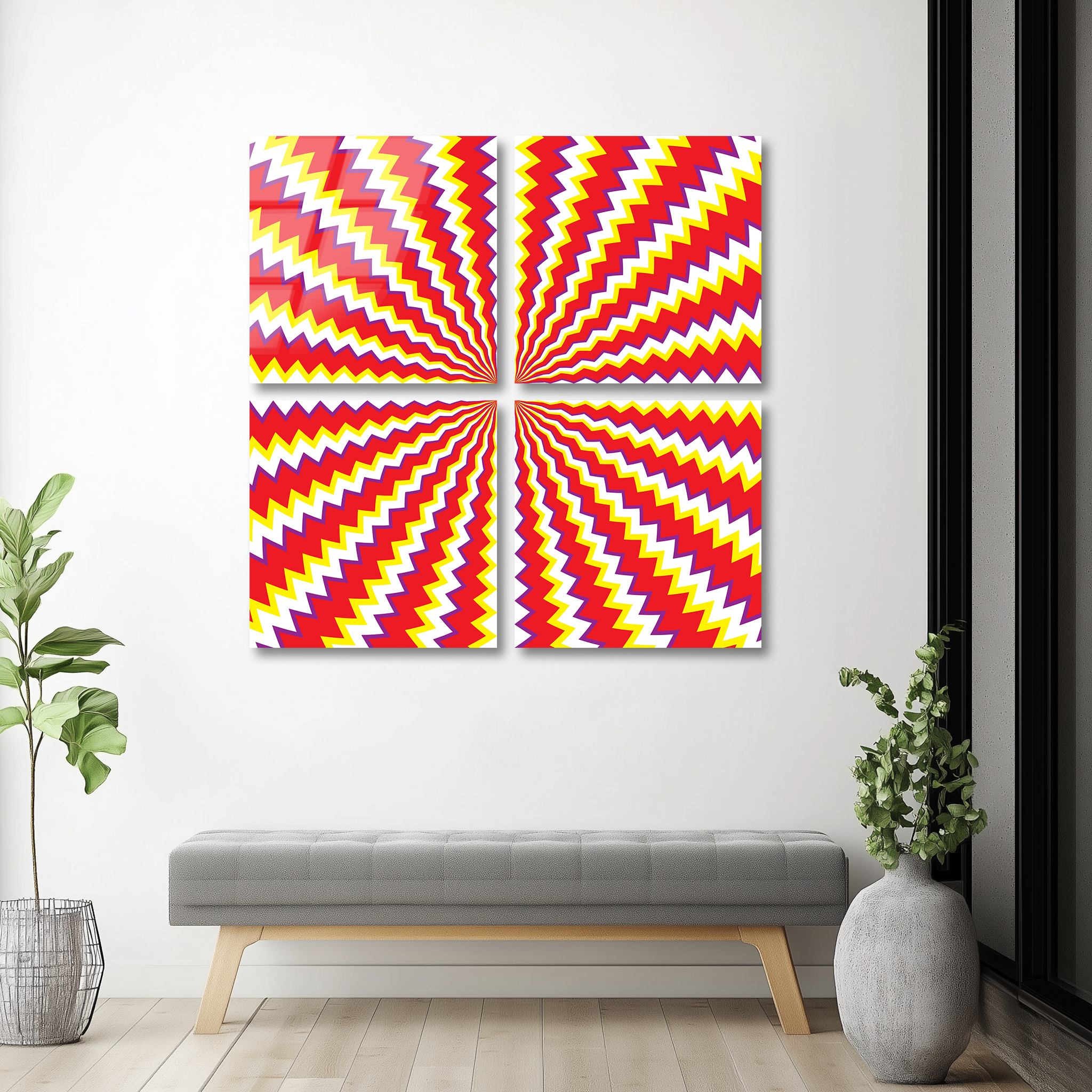 Mega Size Illusion Quatro | Premium HD Metal Wall Art
