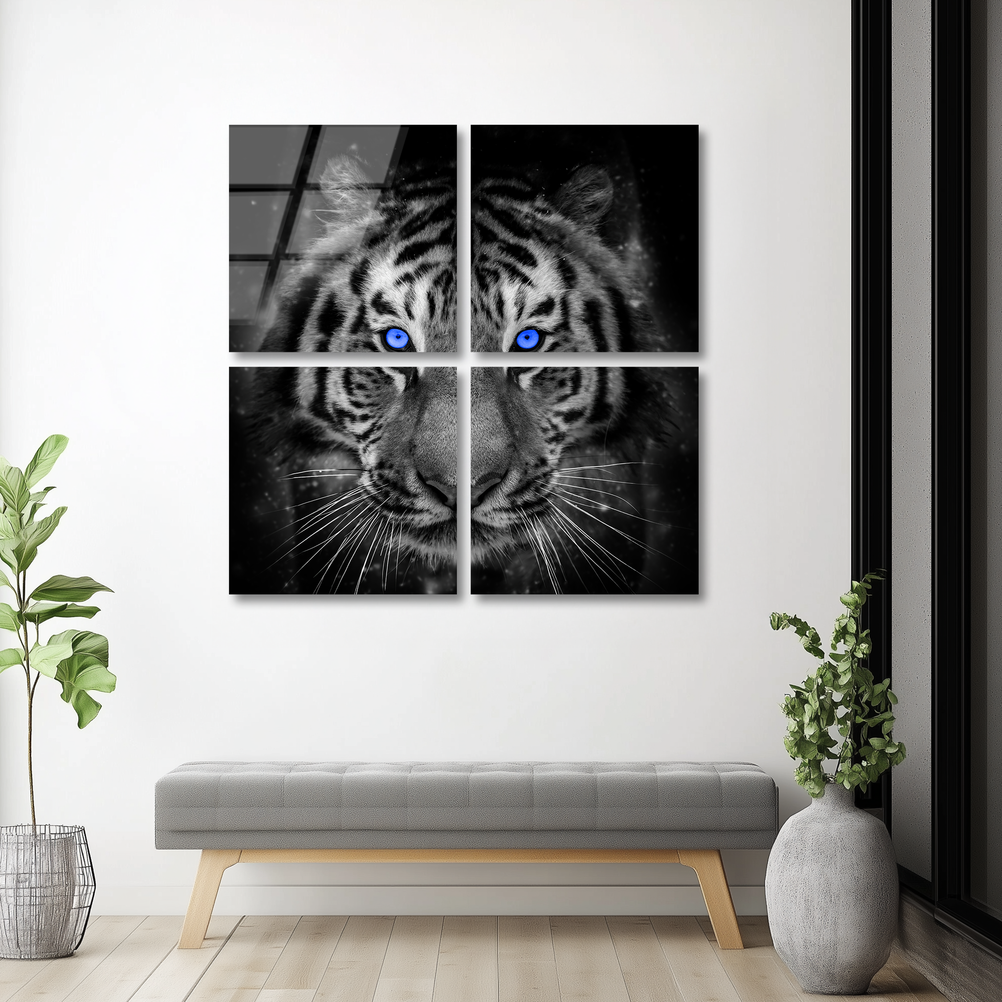 Mega Size Tiger Quadro | Premium HD Metal Wall Art