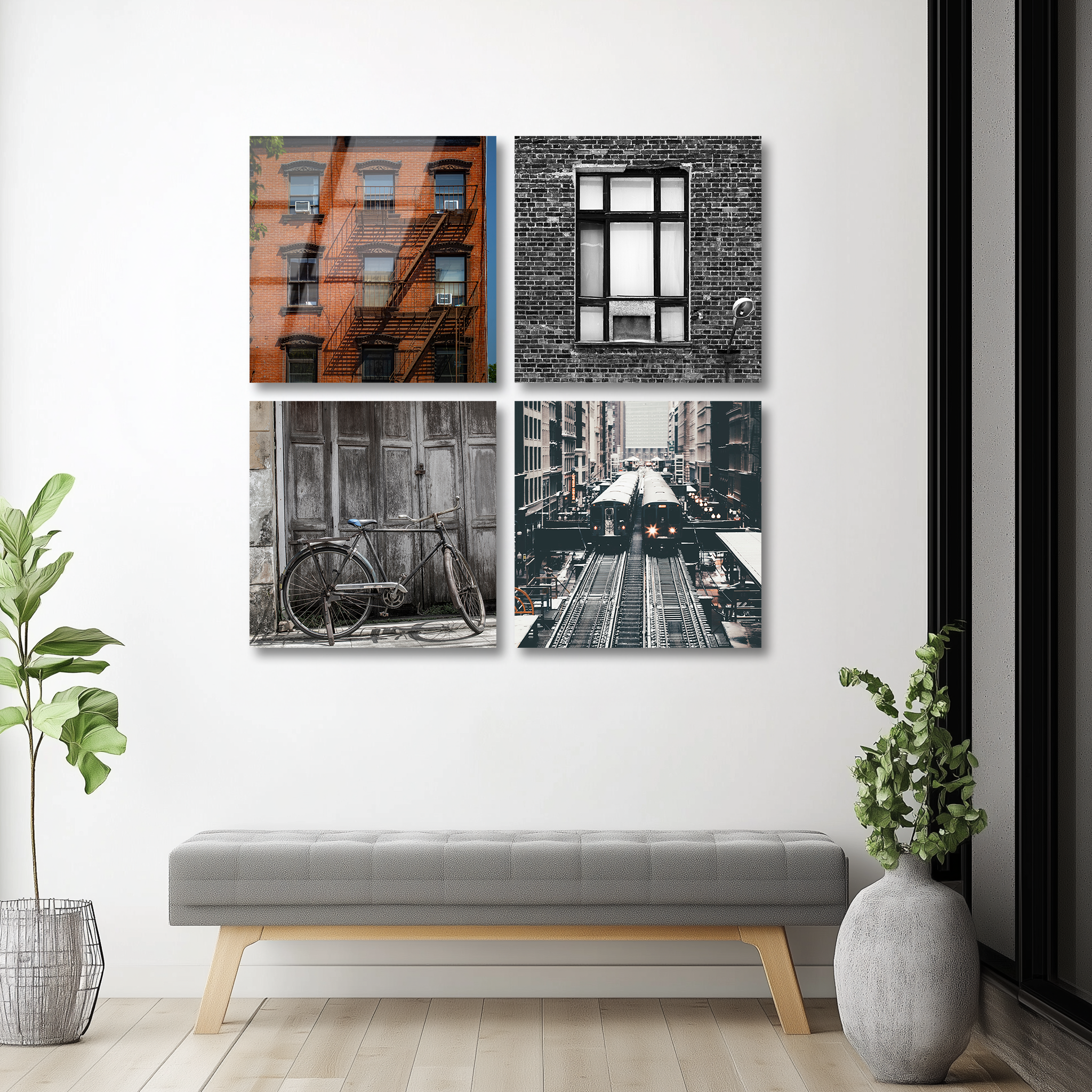 Mega Size City Quatro | Premium HD Metal Wall Art