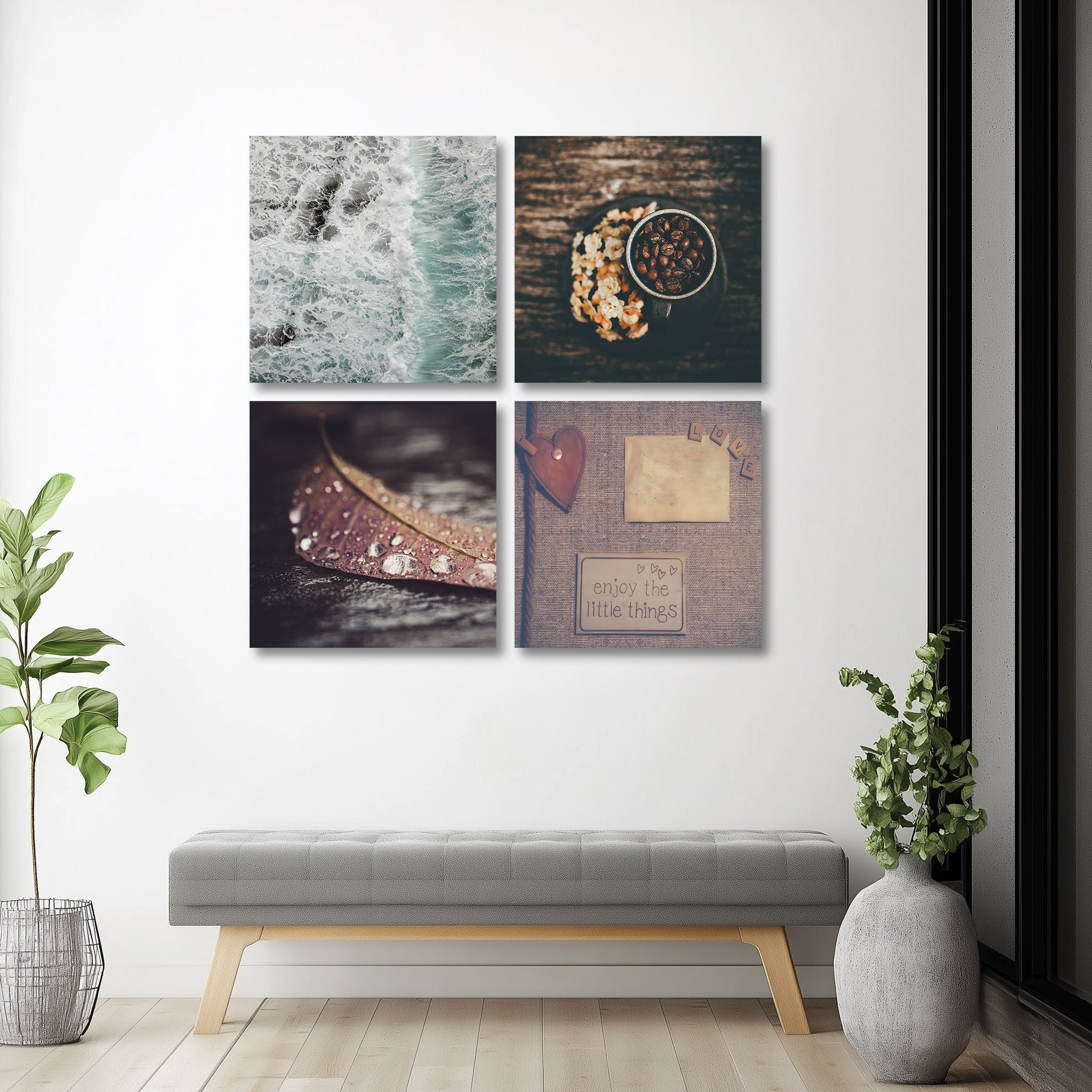 Mega Size Charming Little Things Quatro | Premium HD Metal Wall Art