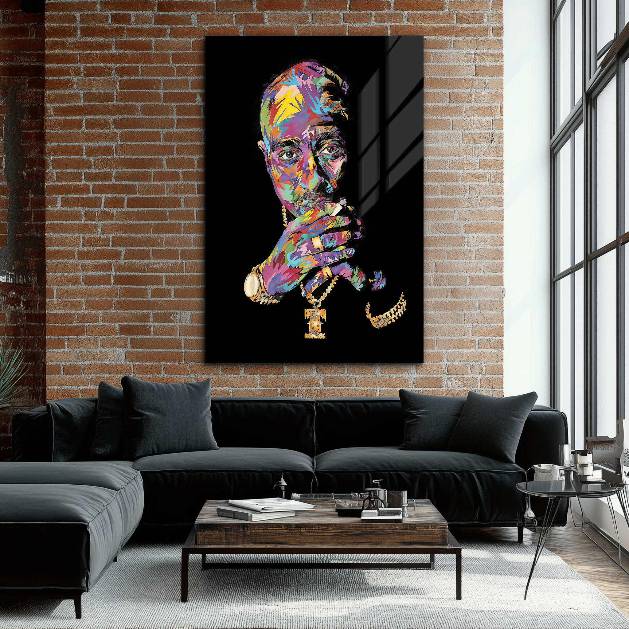 Tupac | Premium HD Metal Wall Art