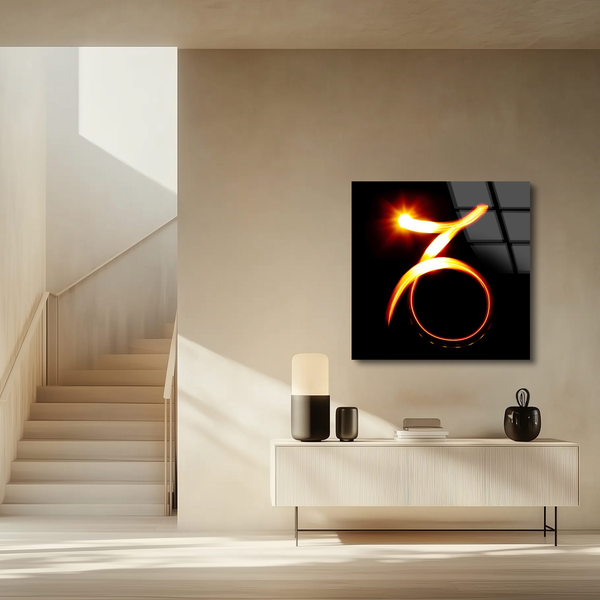 Capricorn Zodiac Symbol | Premium HD Metal Wall Art