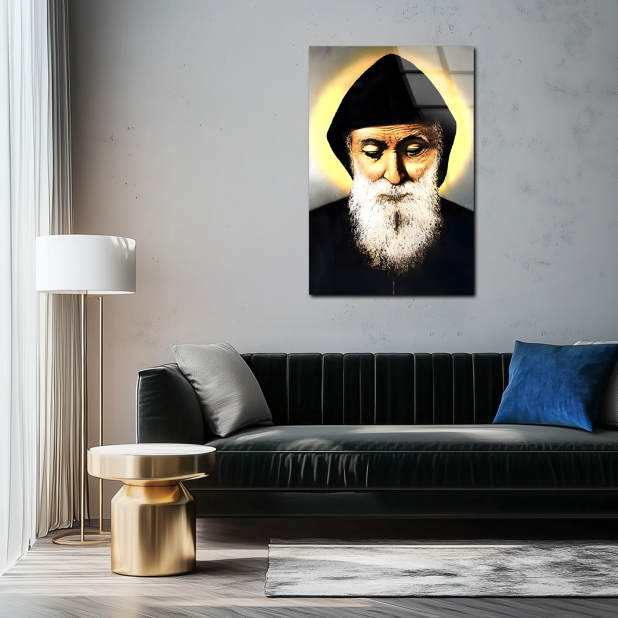 Saint Charbel | Premium HD Metal Wall Art