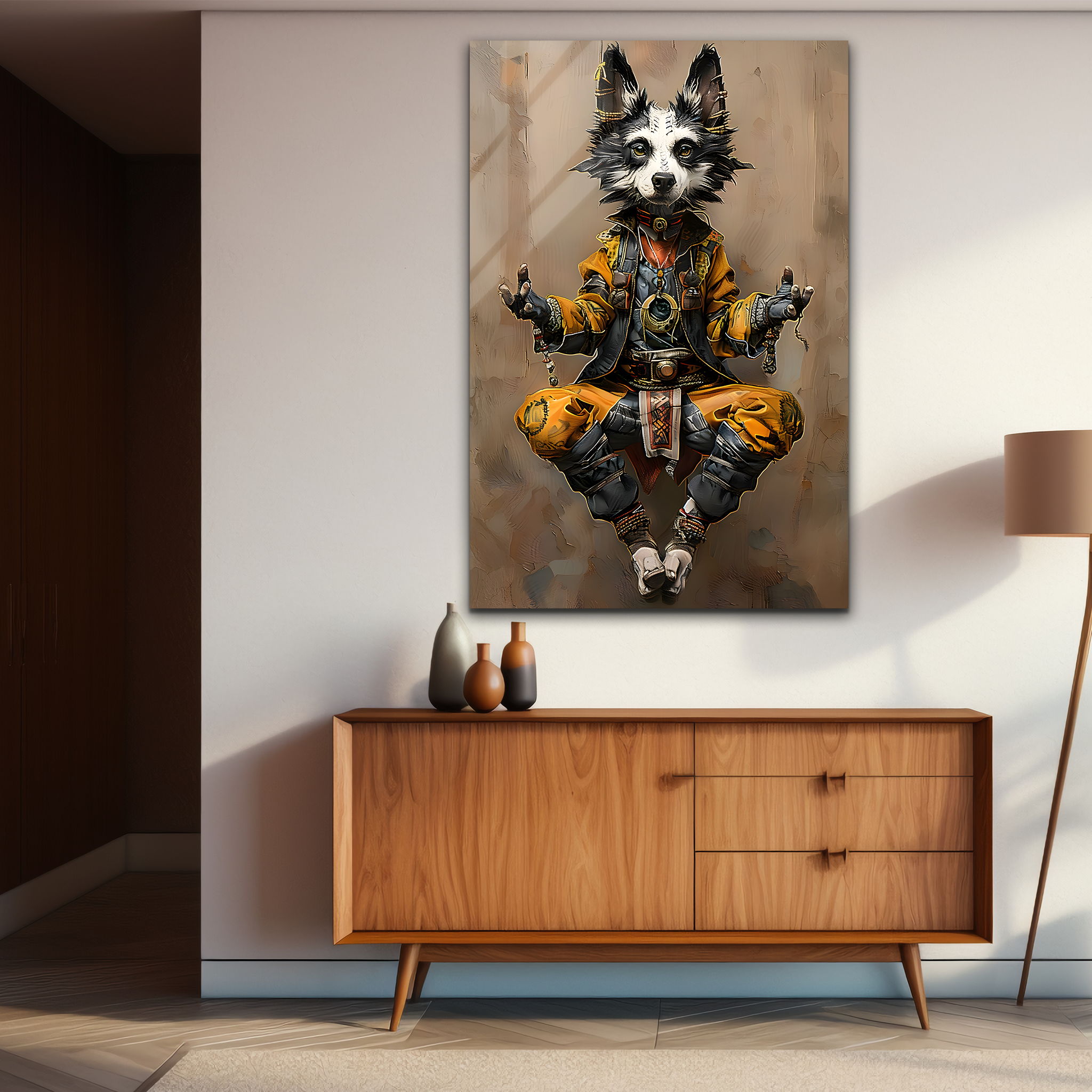 The Zen Wolf | Premium HD Metal Wall Art