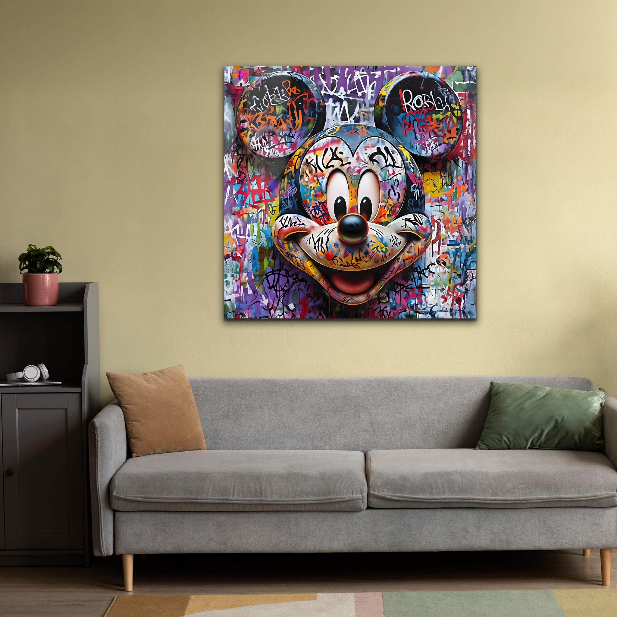 Mickey Mouse: The Icon of Joy and Adventure | Premium HD Metal Wall Art