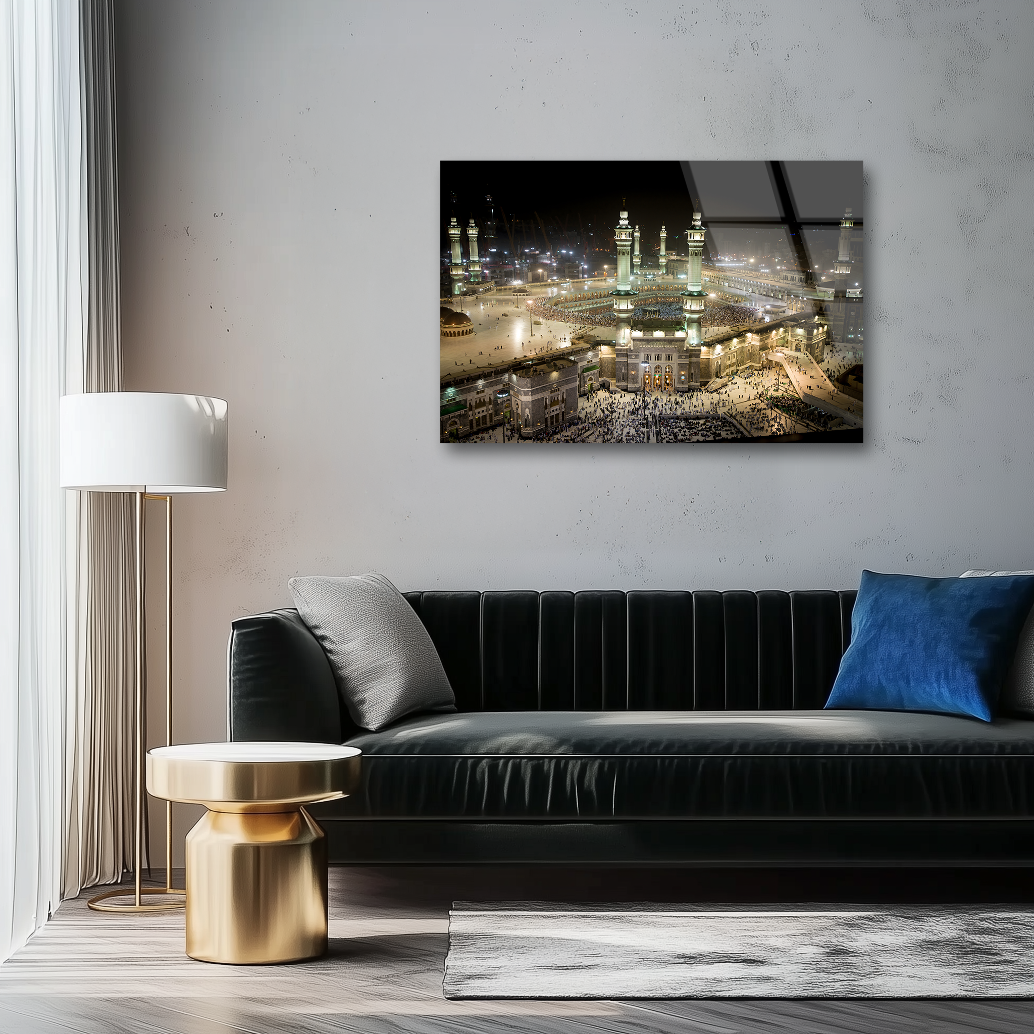 Mecca: The Sacred Holy Mosque | Premium HD Metal Wall Art