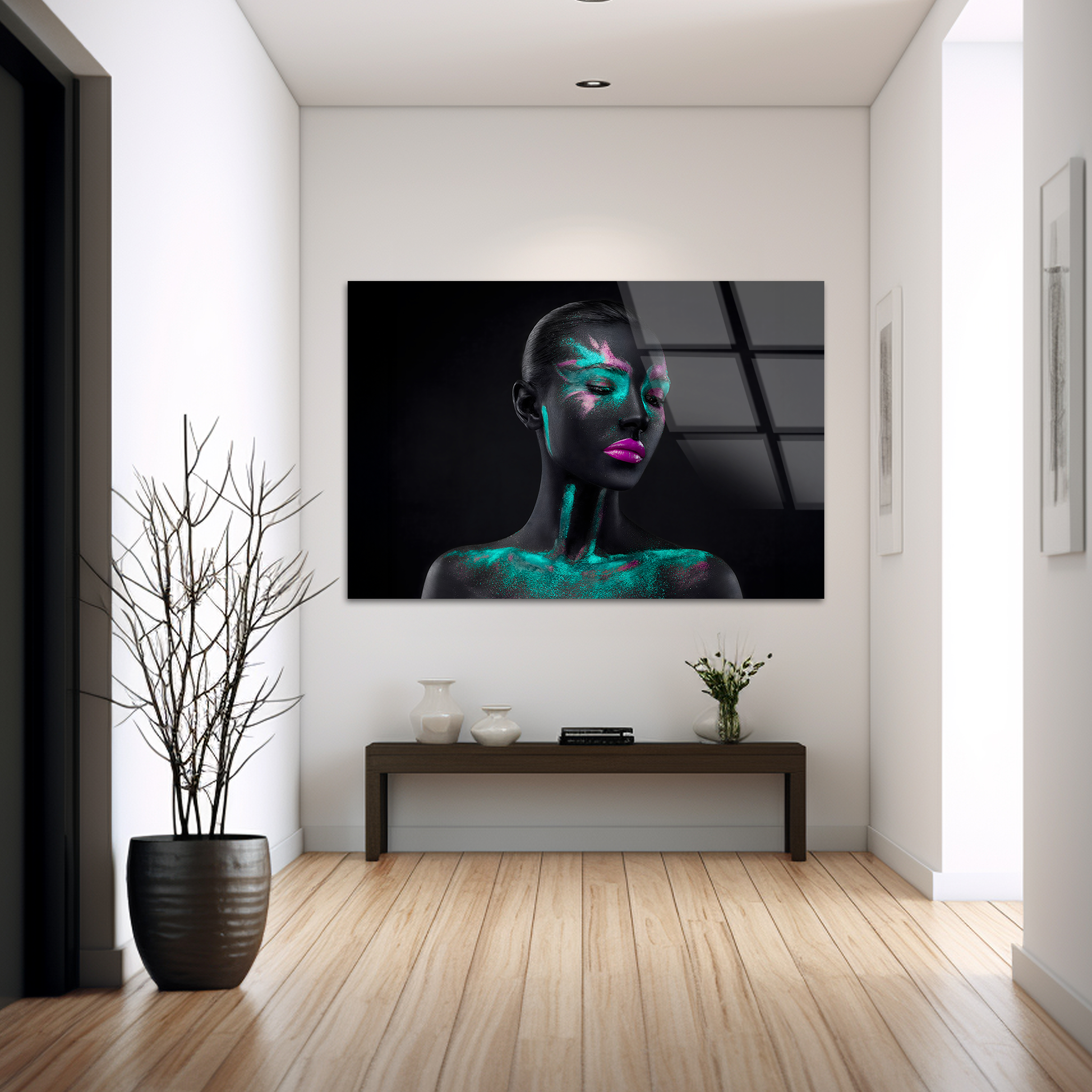 Bold Beauty Portrait | Premium HD Metal Wall Art