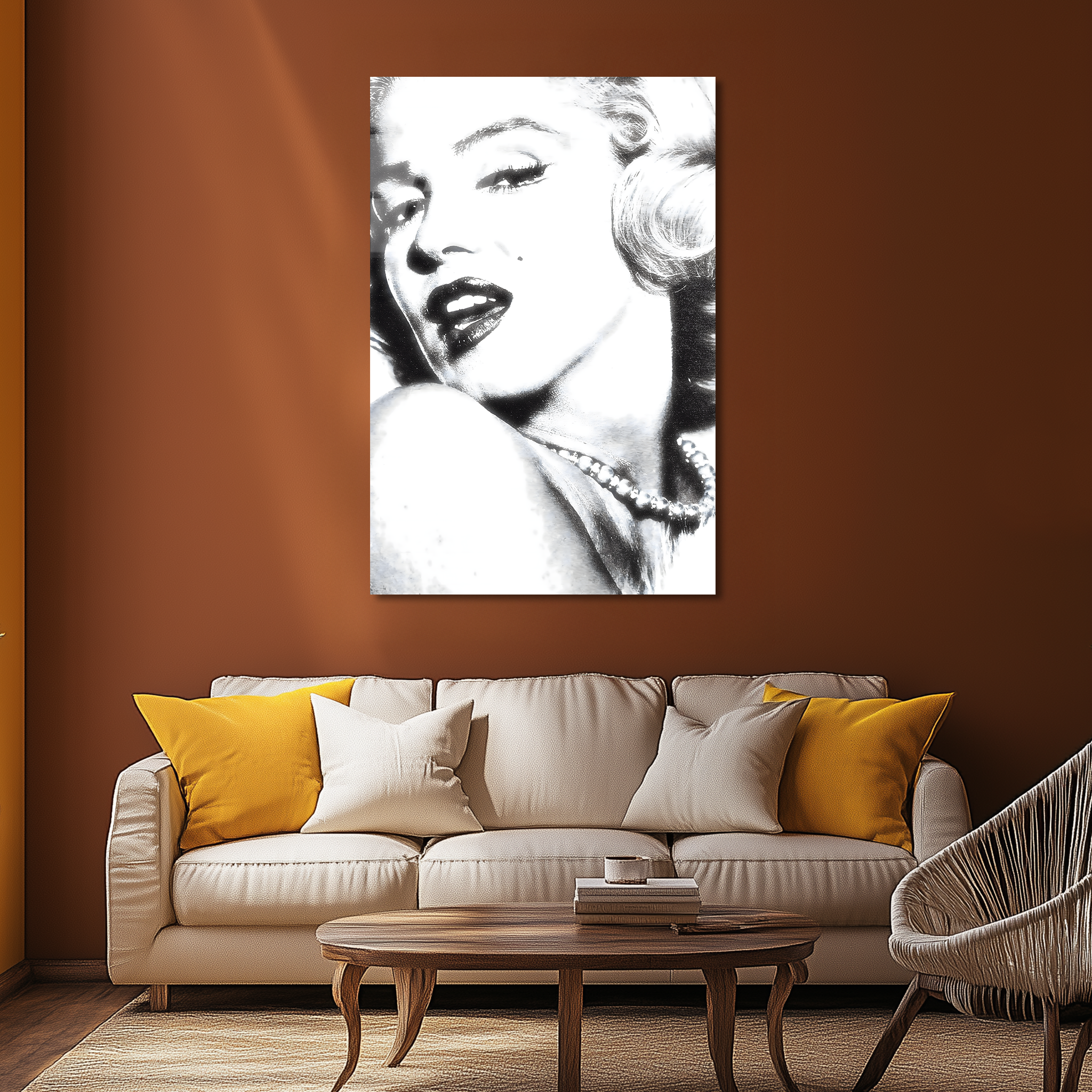 Iconic Marilyn Monroe Pose | Premium HD Metal Wall Art