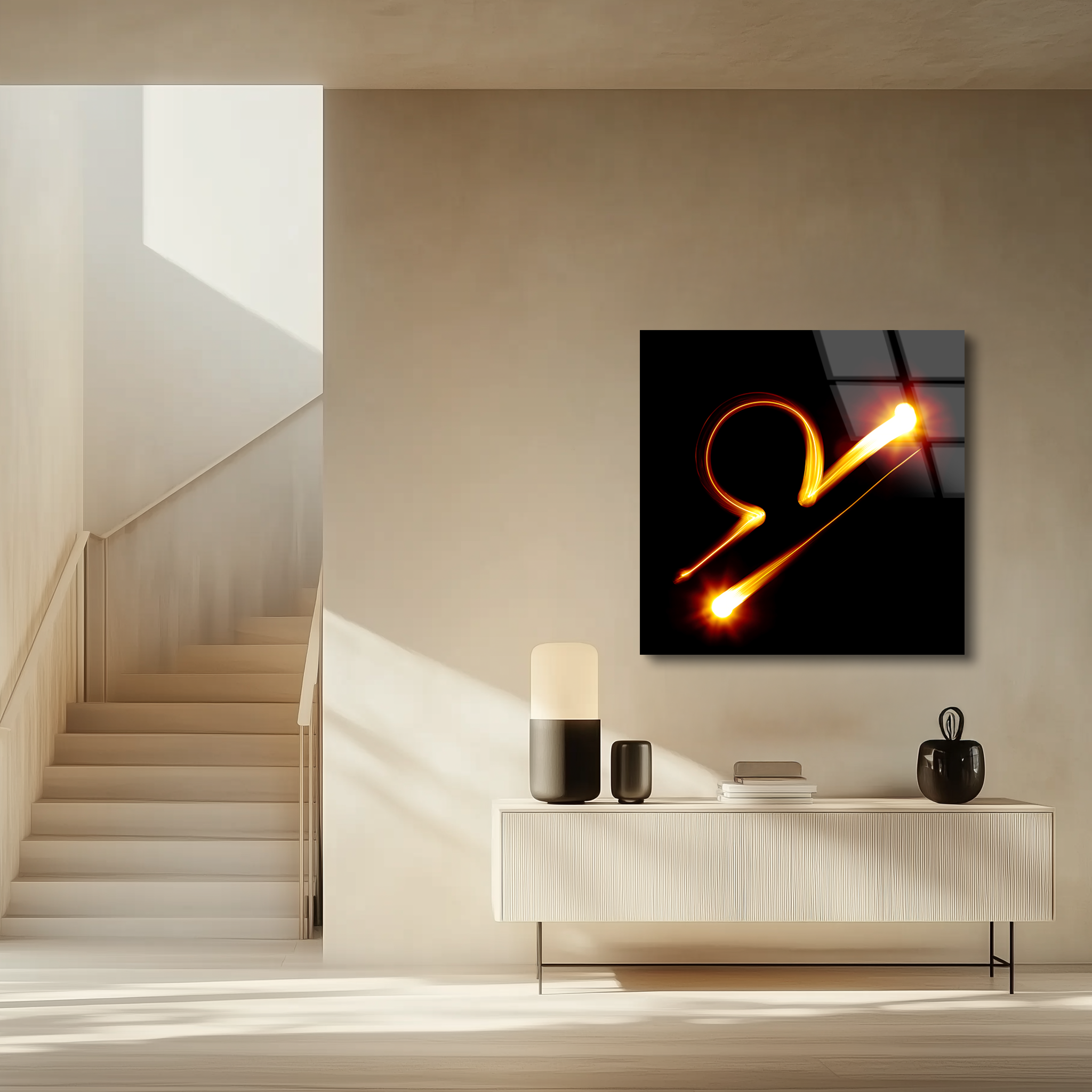 Libra Zodiac Symbol | Premium HD Metal Wall Art