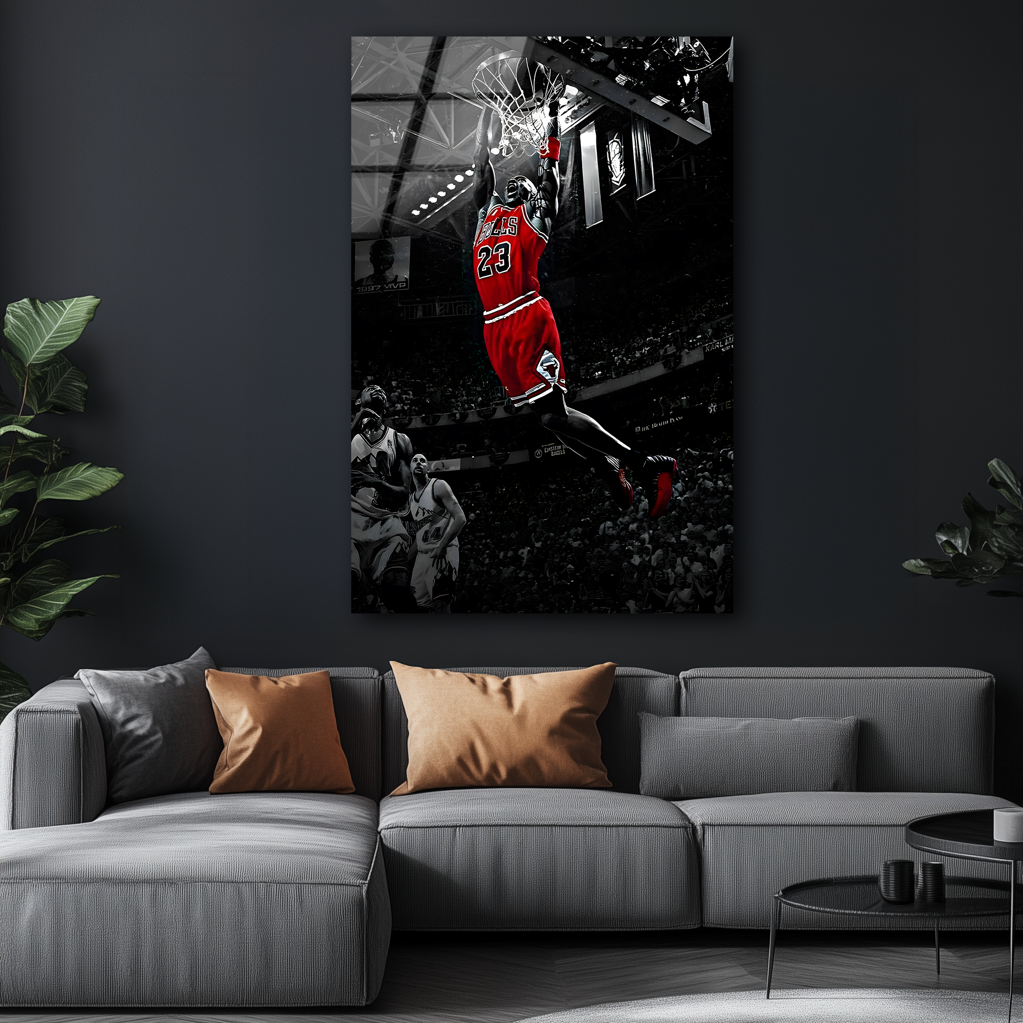 Michael Jordan Dunk | Premium HD Metal Wall Art