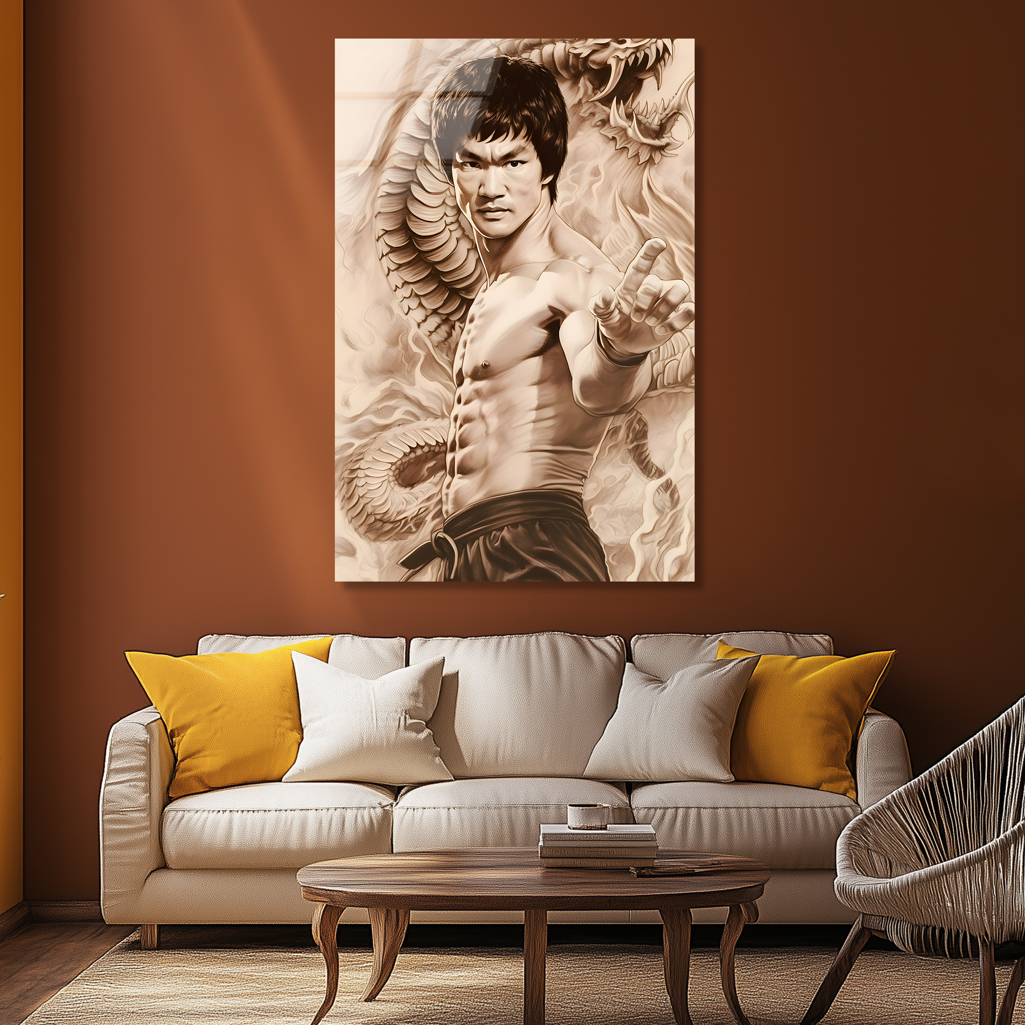 Bruce Lee | Premium HD Metal Wall Art