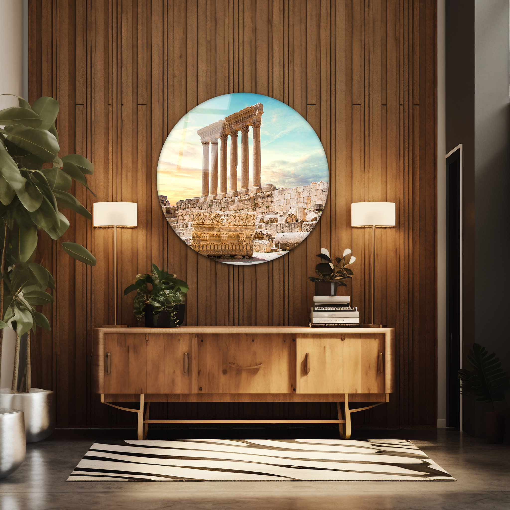 Baalbek | Premium HD Round Wall Art