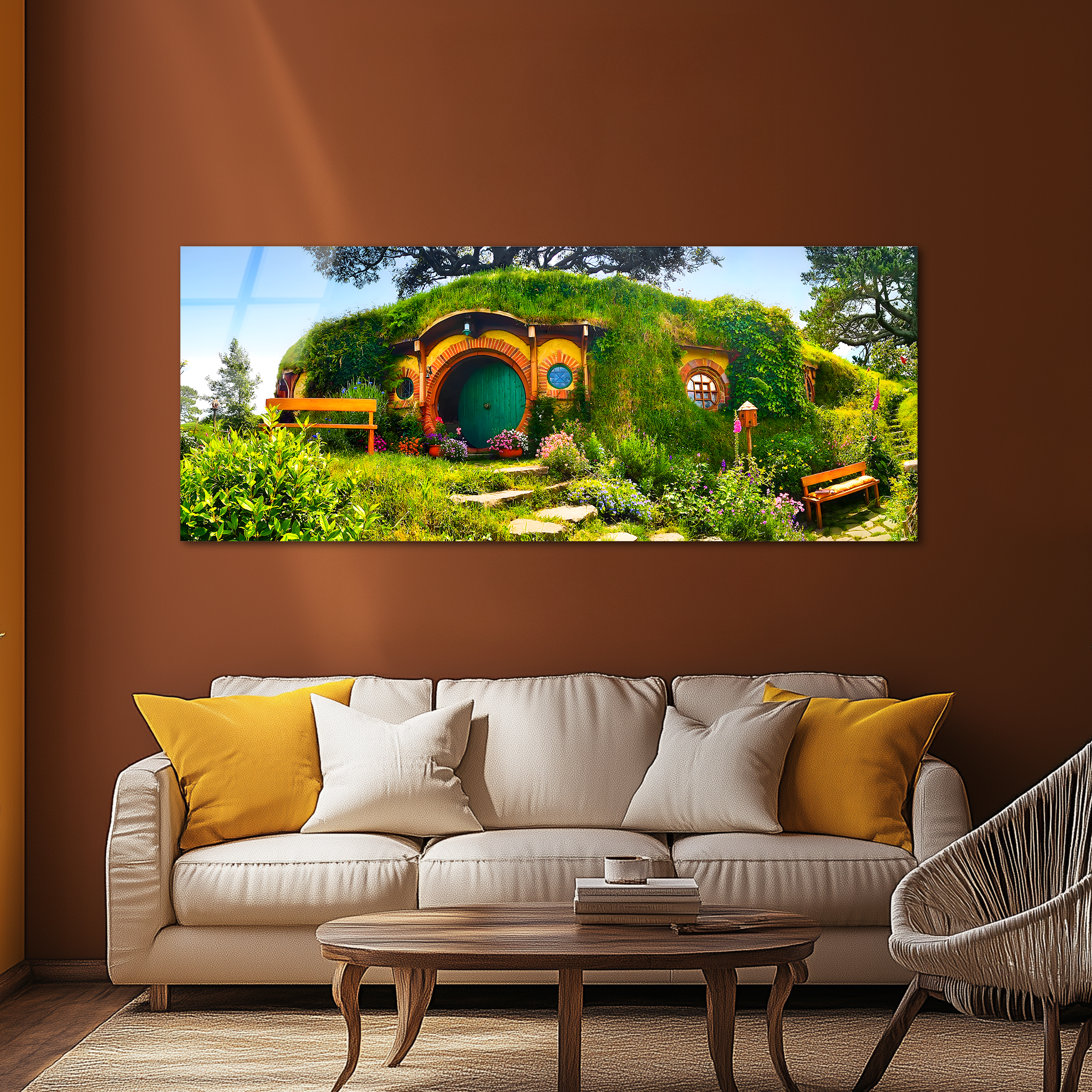 Hobbiton Movie Set | Premium HD Metal Wall Art