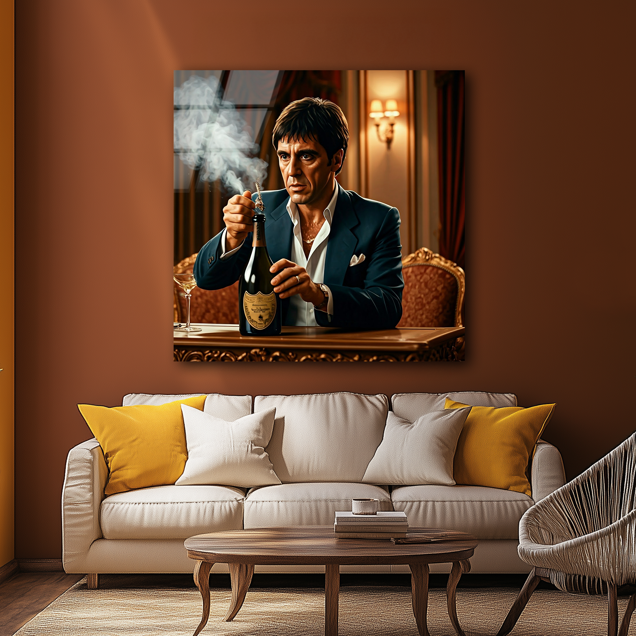 Tony Montana | Premium HD Metal Wall Art