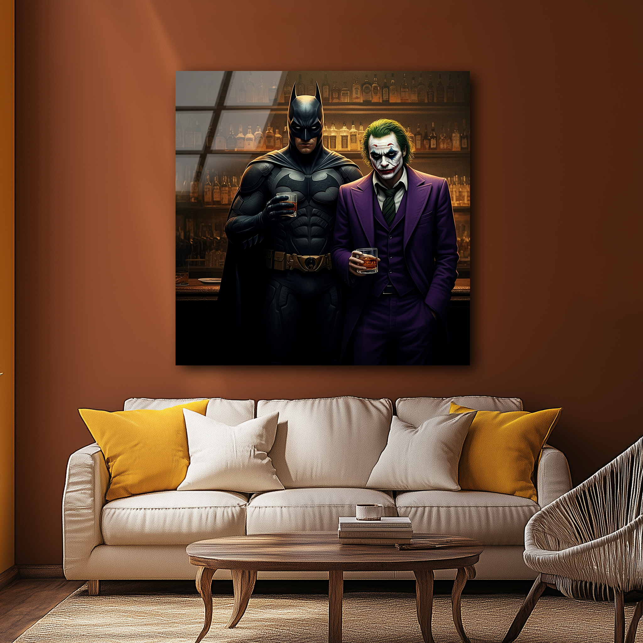 Batman & Joker | Premium HD Metal Wall Art