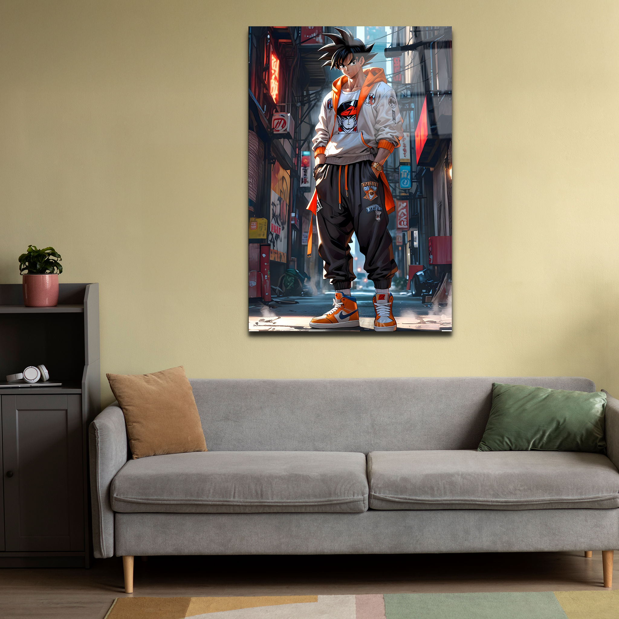 Goku: The Legendary Saiyan Warrior | Premium HD Metal Wall Art