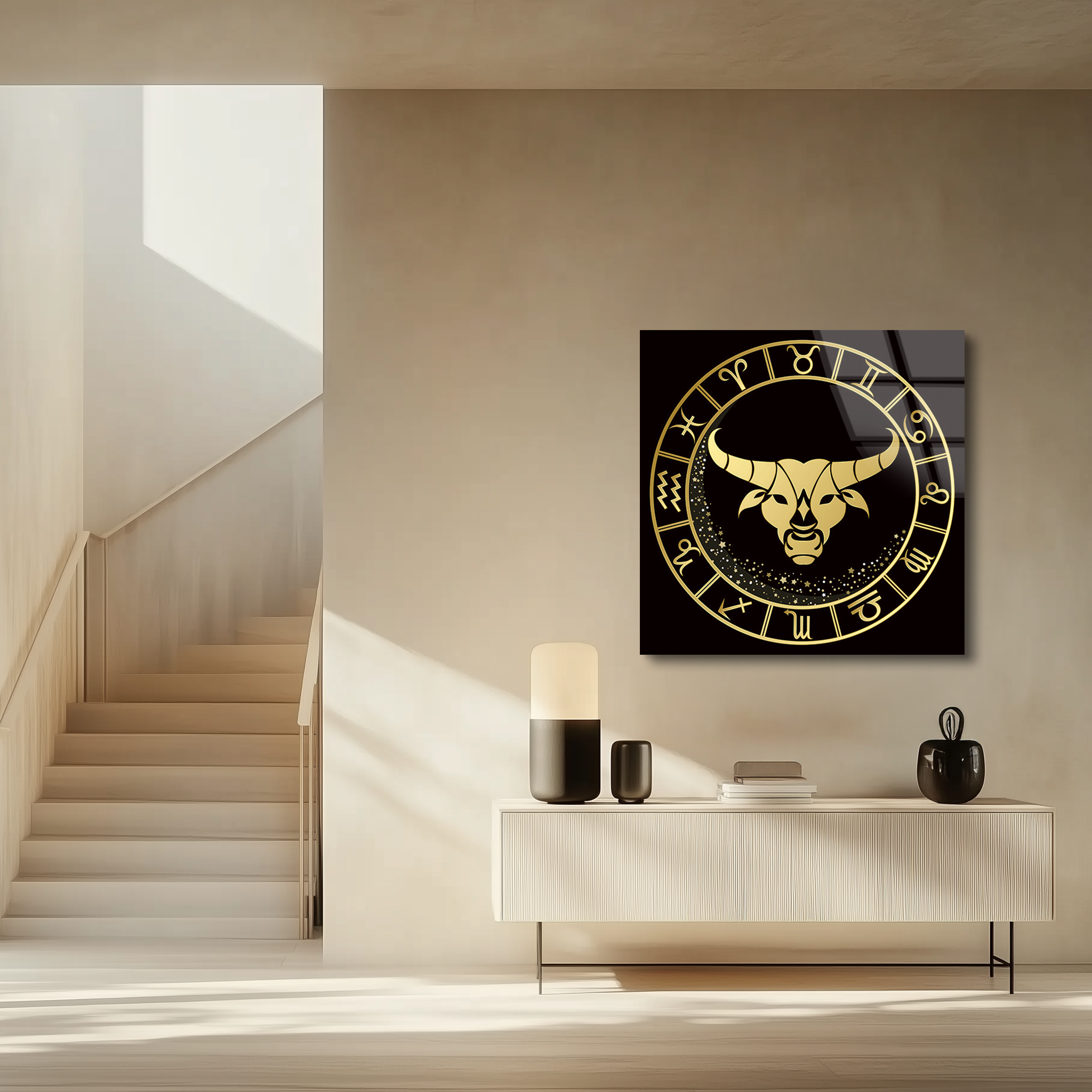 Taurus Black & Gold | Premium HD Metal Wall Art