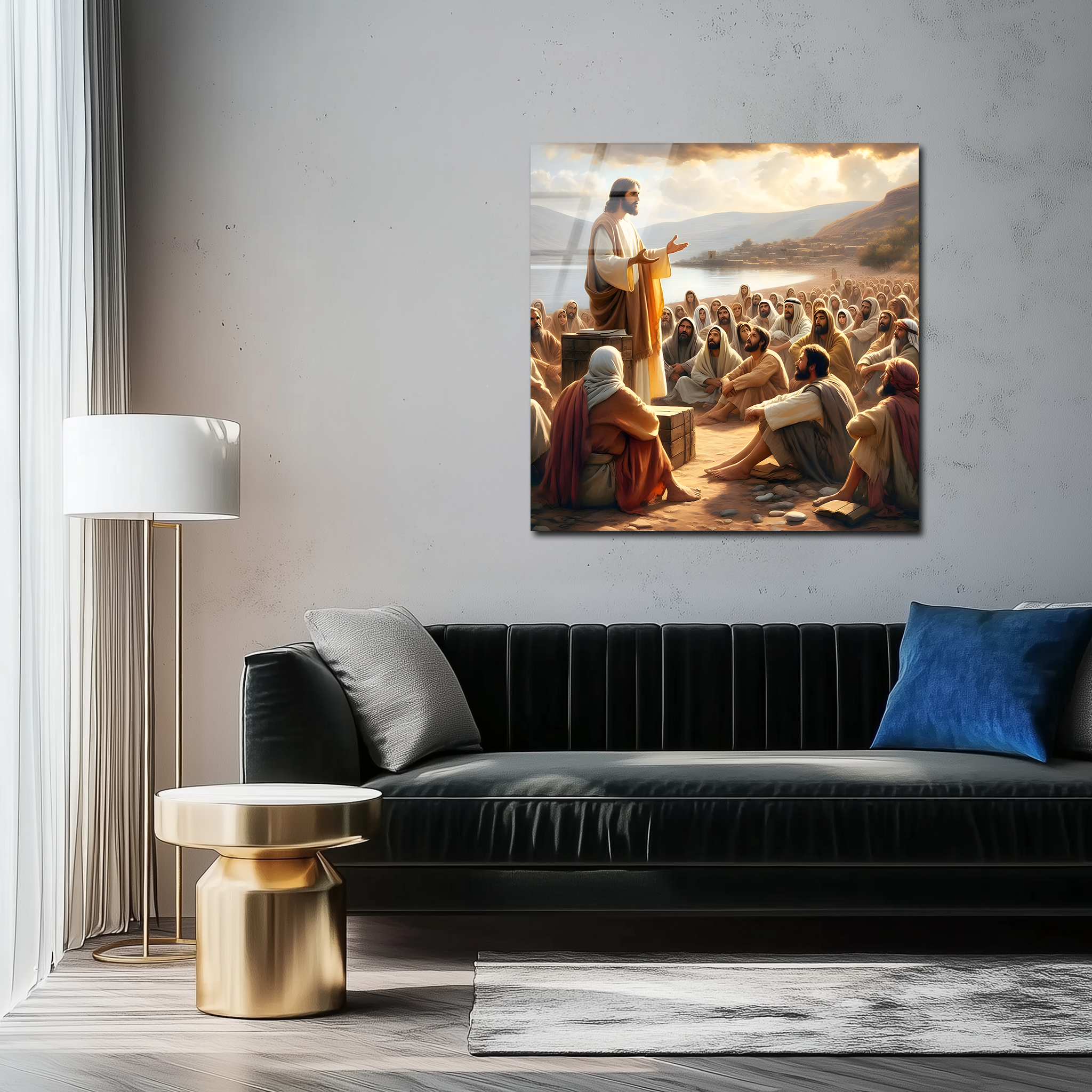 The Sermon on the Mount | Premium HD Metal Wall Art