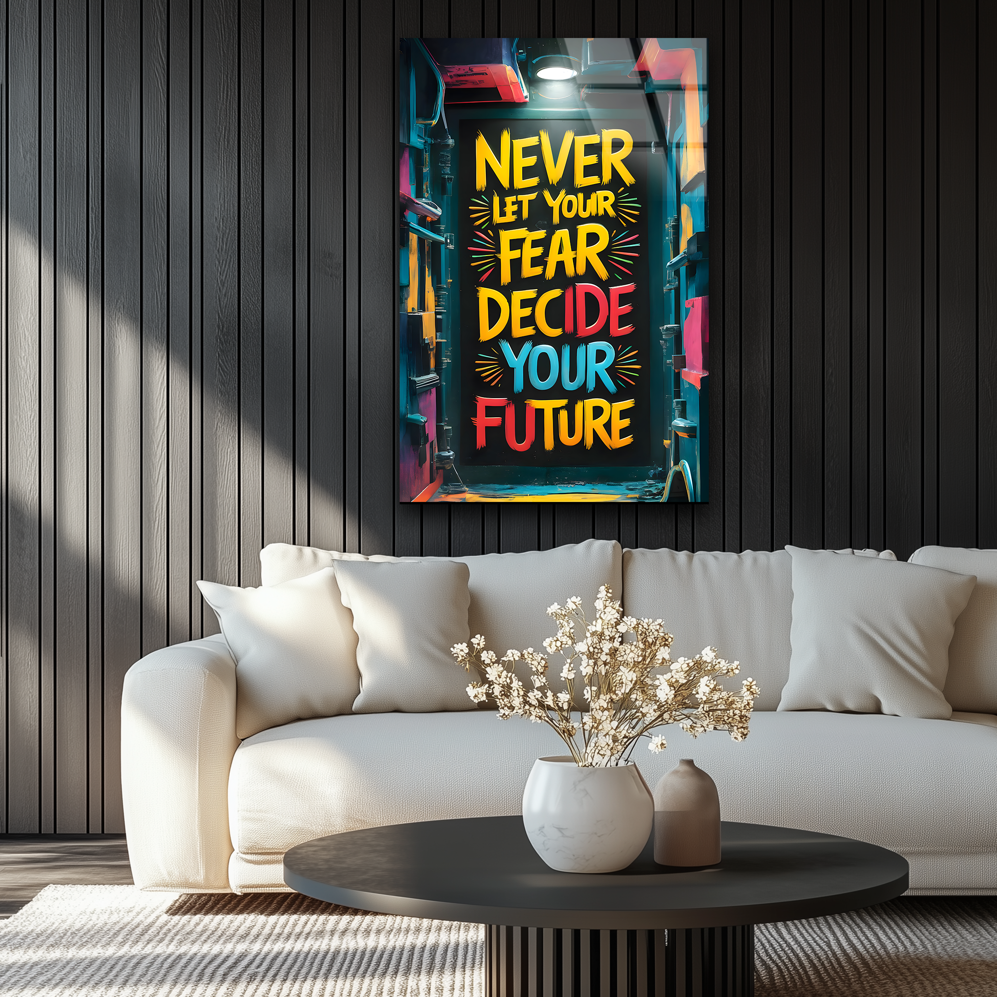 No Fear | Premium HD Metal Wall Art