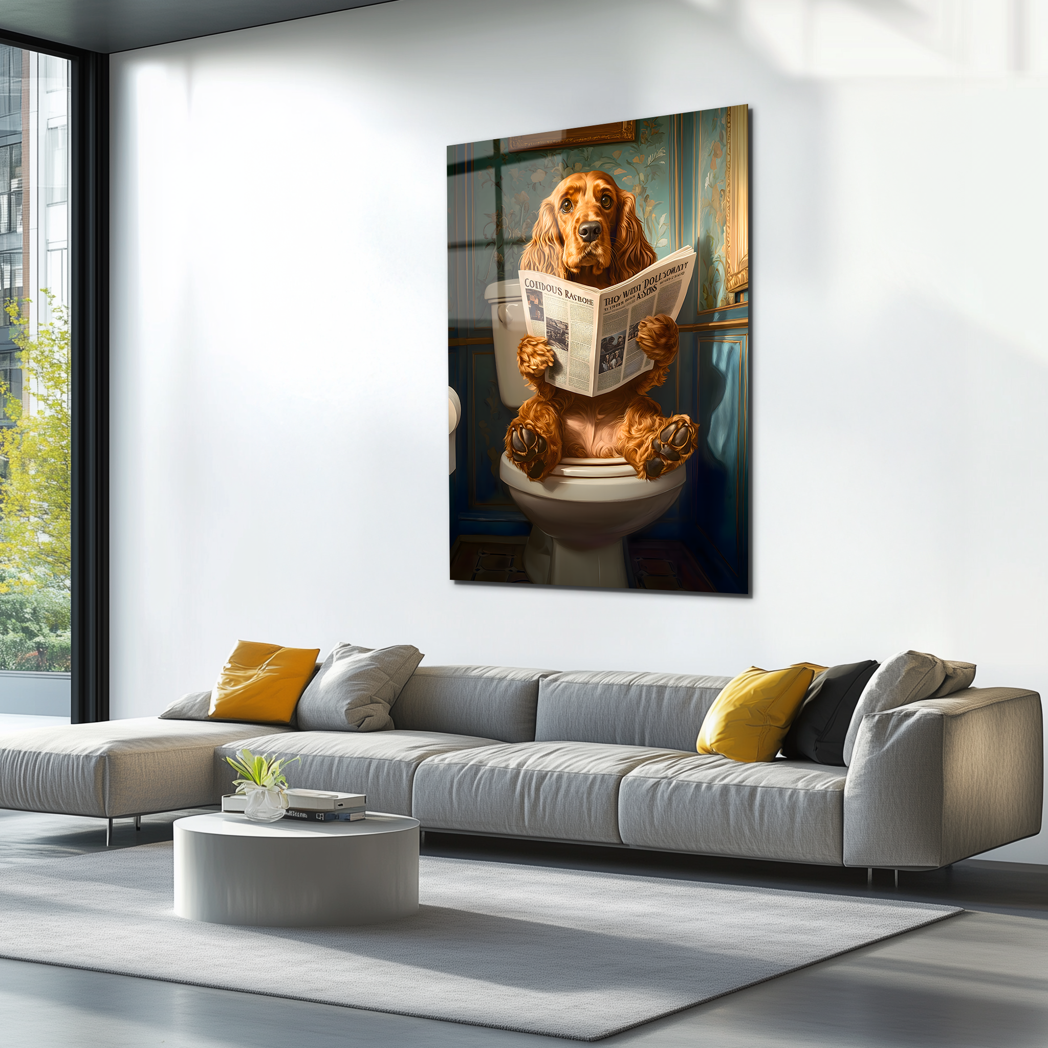 Adorable Cocker Spaniel | Premium HD Metal Wall Art