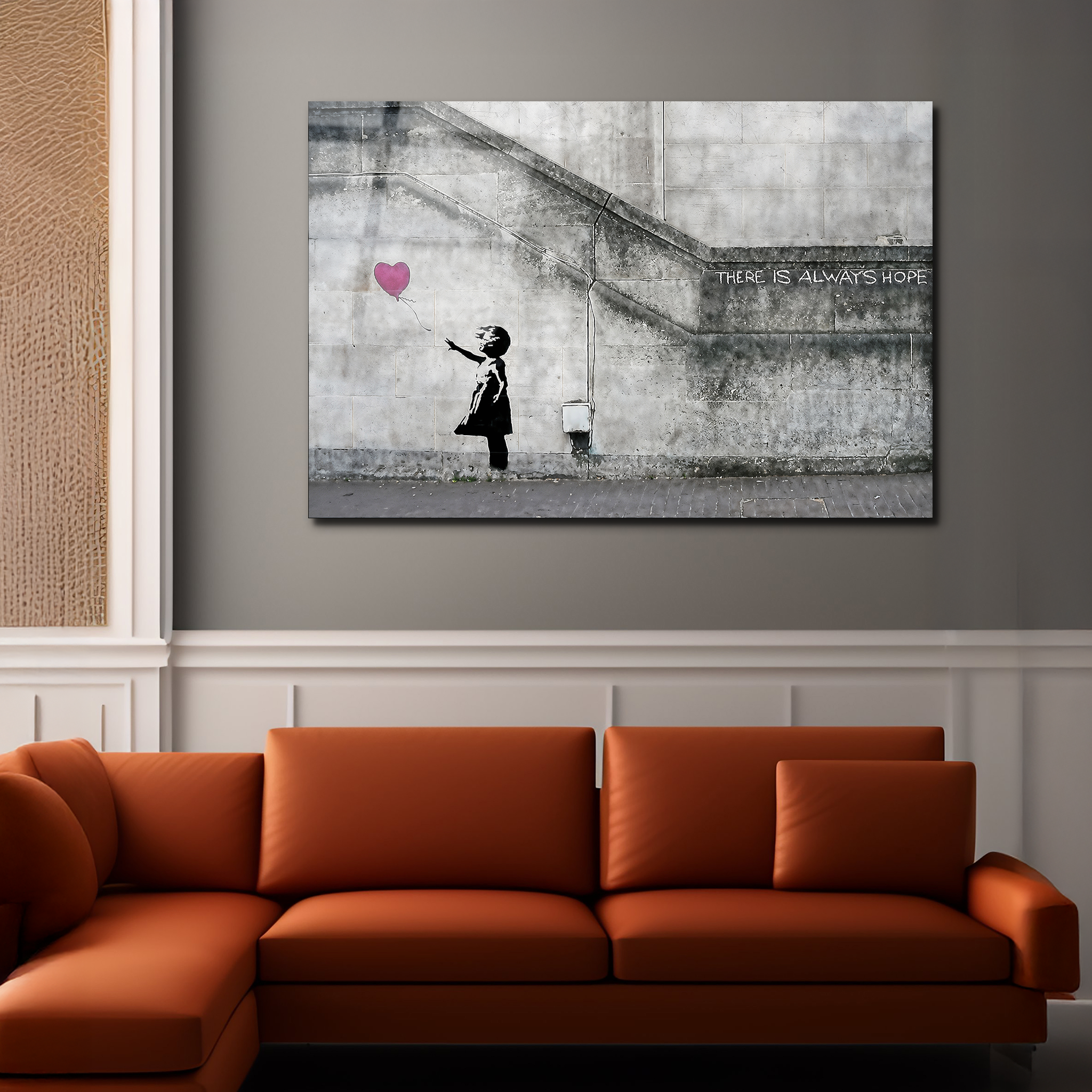 Banksy "There Is Always Hope" | Premium HD Metal Wall Art - DezignArt
