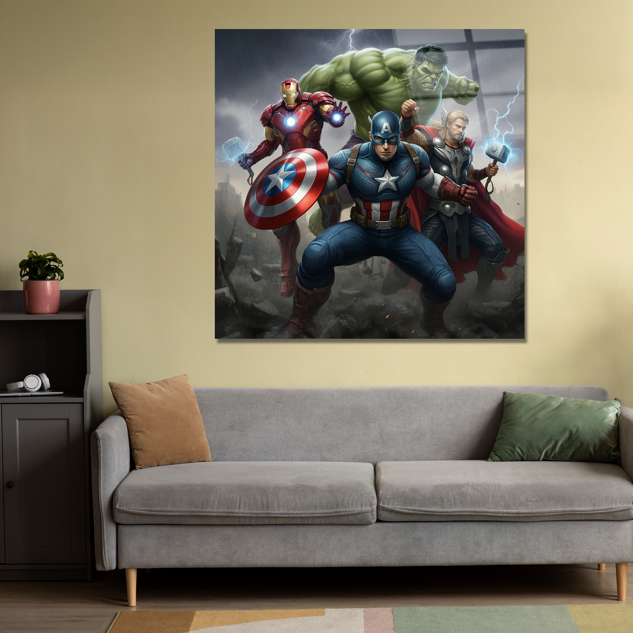 Avengers Superheroes | Premium HD Metal Wall Art