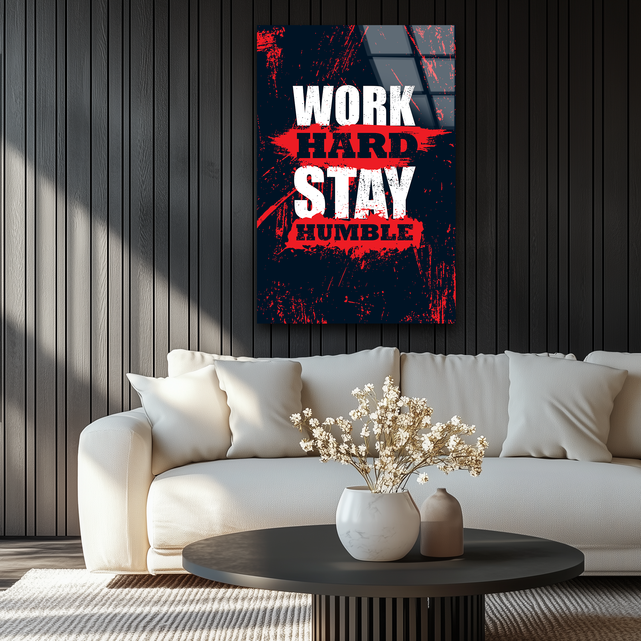 Work Hard Stay Humble | Premium HD Metal Wall Art