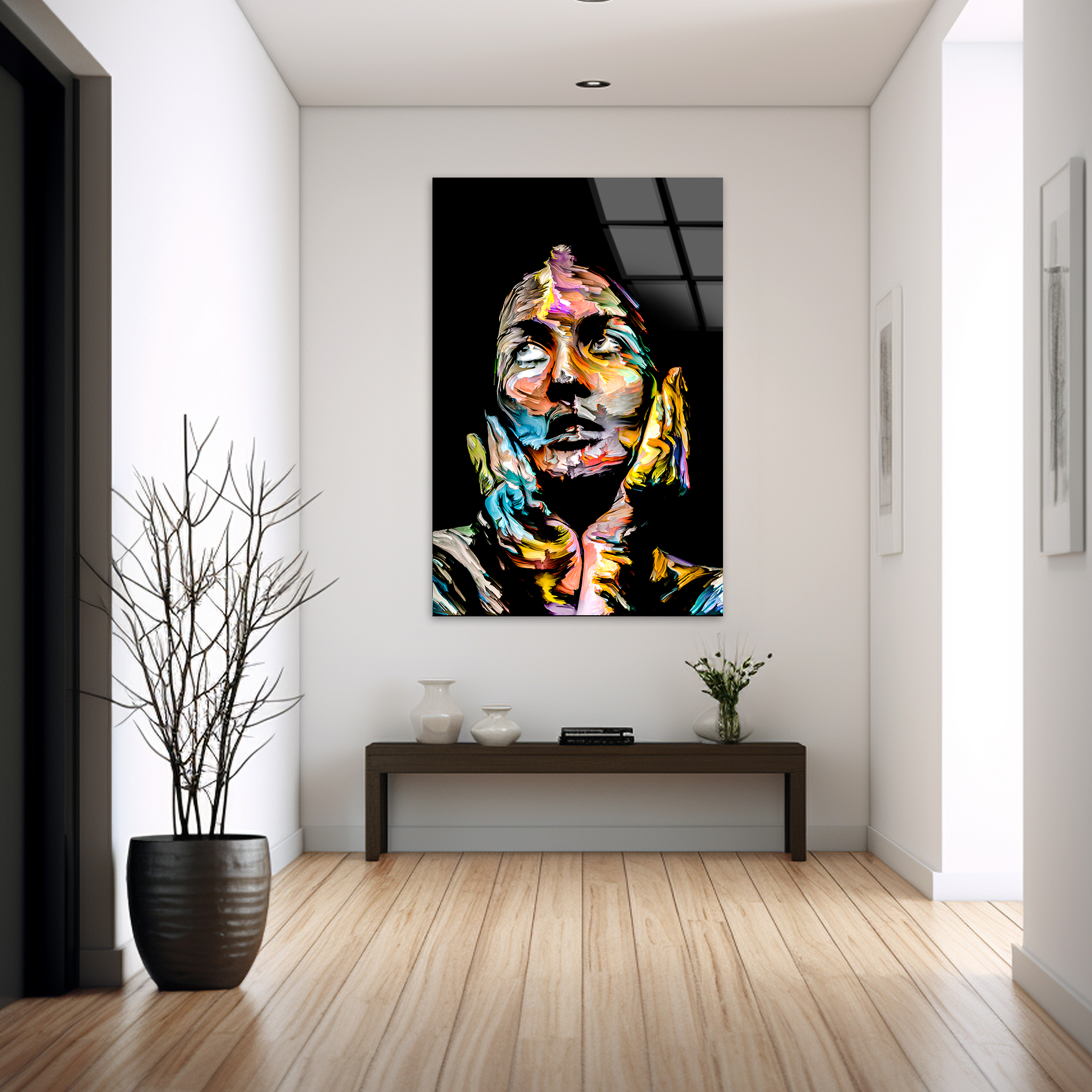 Multicolor Vision Portrait | Premium HD Metal Wall Art