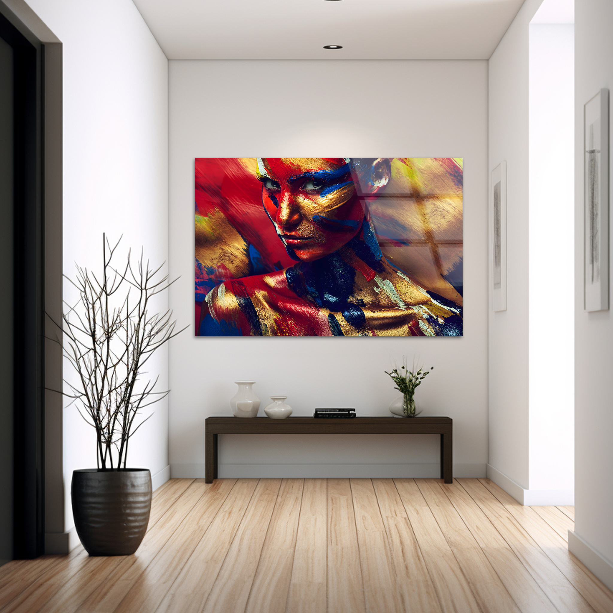 Vivid Painted Beauty | Premium HD Metal Wall Art