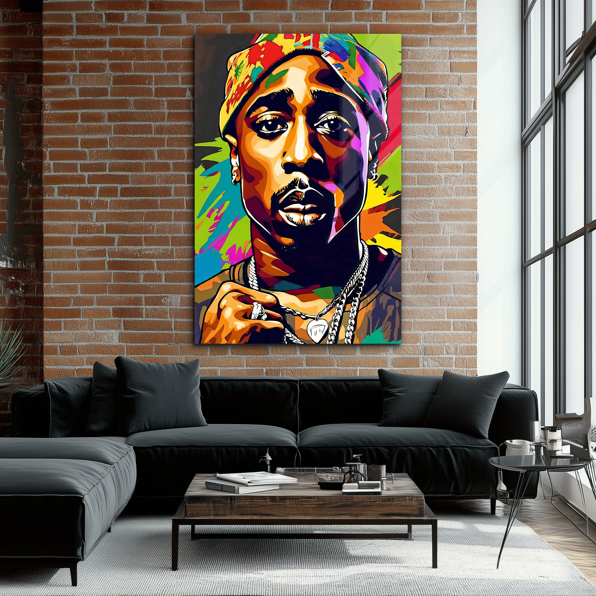Tupac The Legacy of a Legend | Premium HD Metal Wall Art