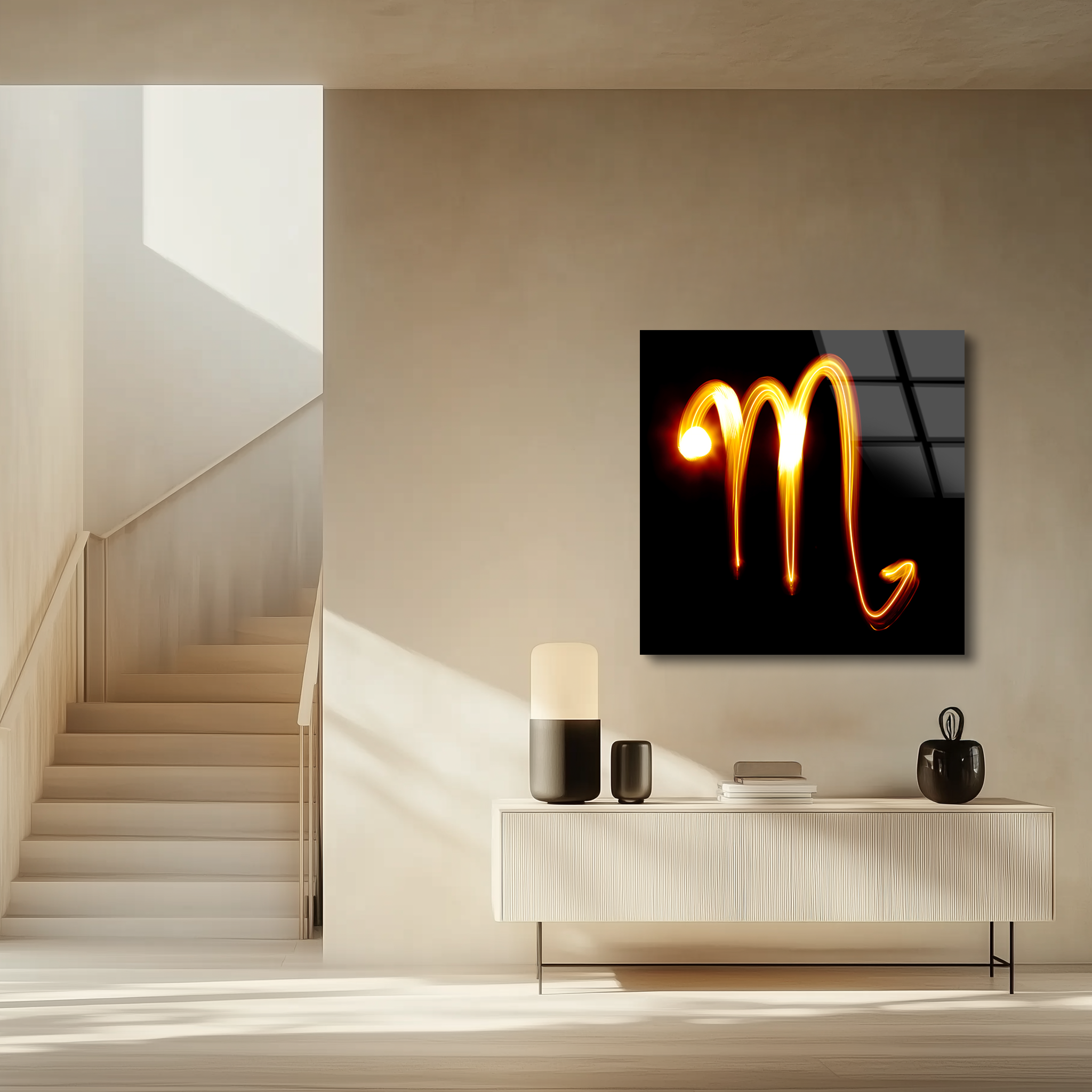 Scorpio Zodiac Symbol | Premium HD Metal Wall Art