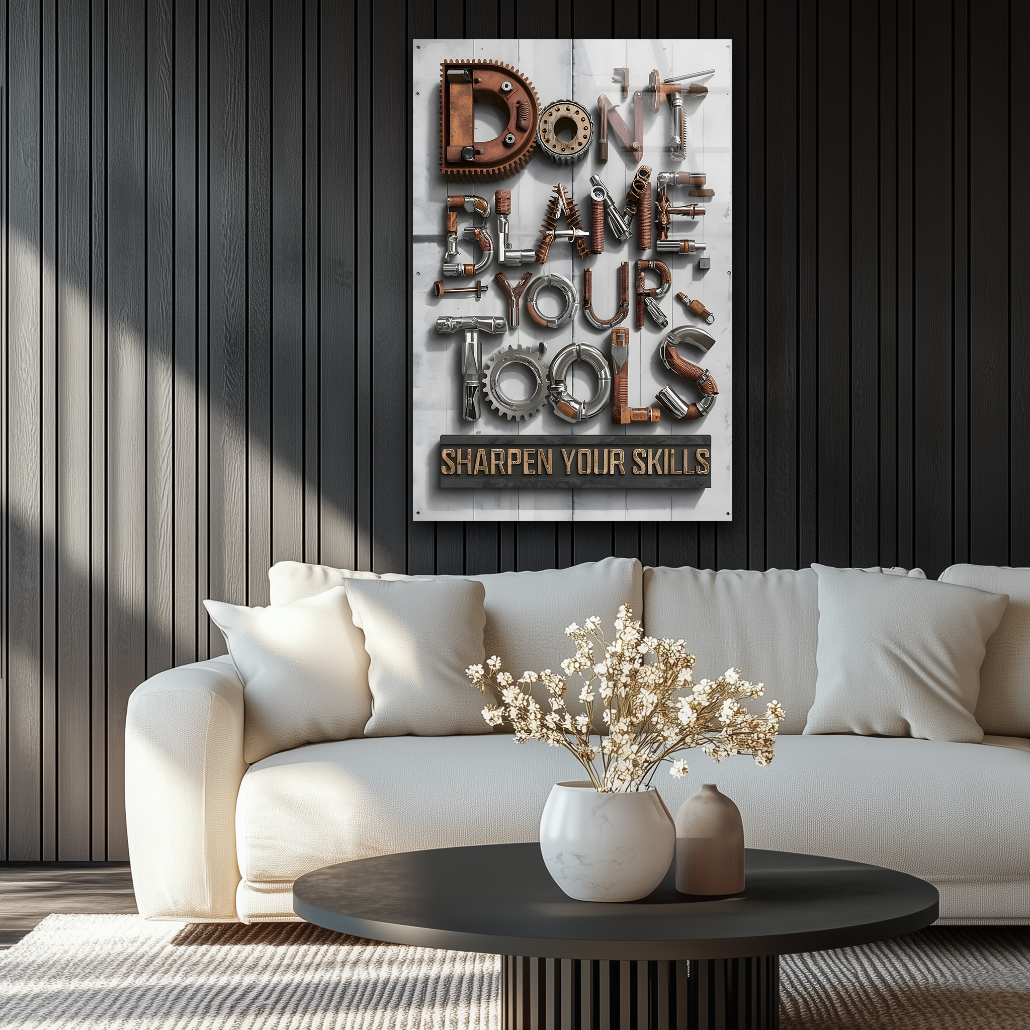 Sharpen Your Skills | Premium HD Metal Wall Art