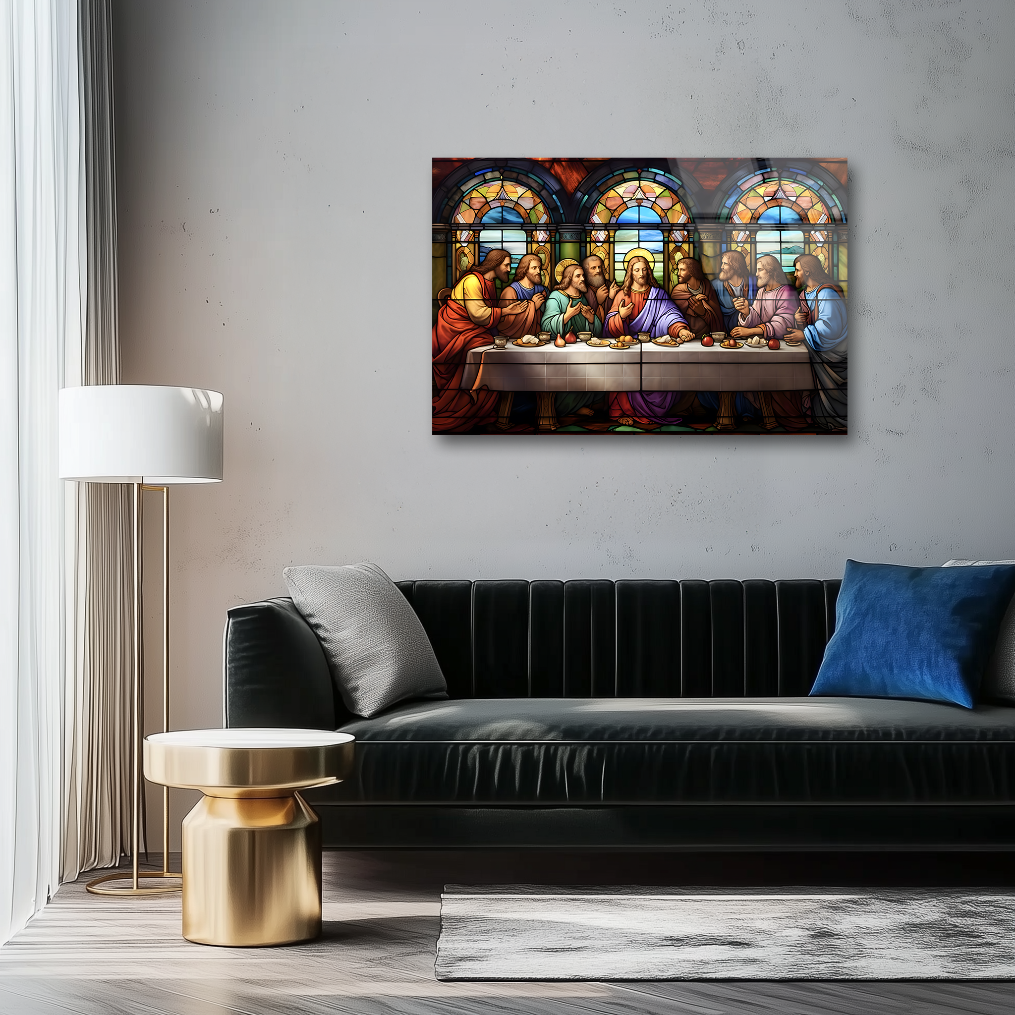 The Last Supper Mosaic | Premium HD Metal Wall Art
