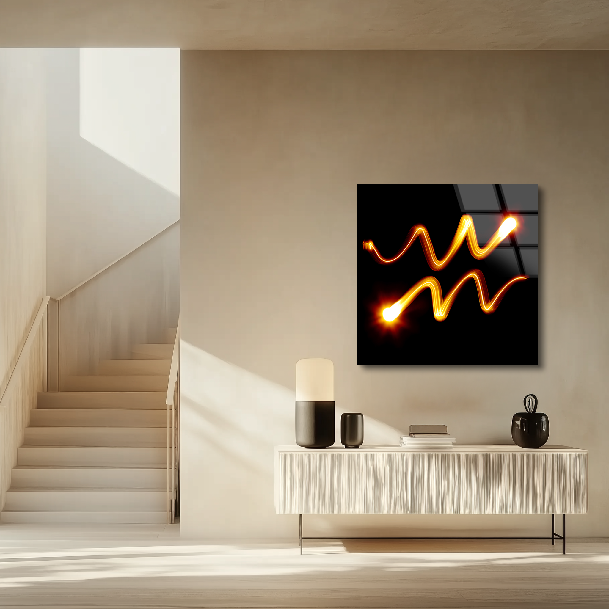 Aquarius Zodiac Symbol | Premium HD Metal Wall Art