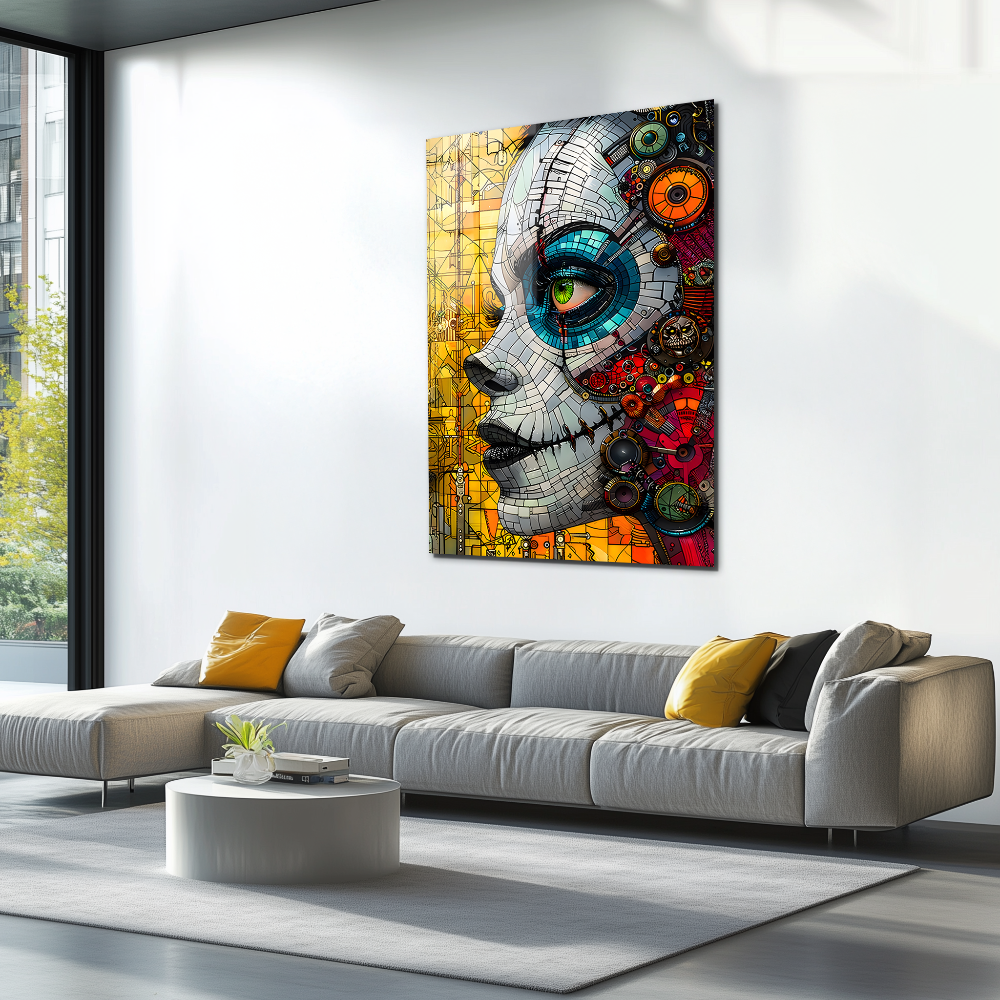 Abstract Woman Art | Premium HD Metal Wall Art