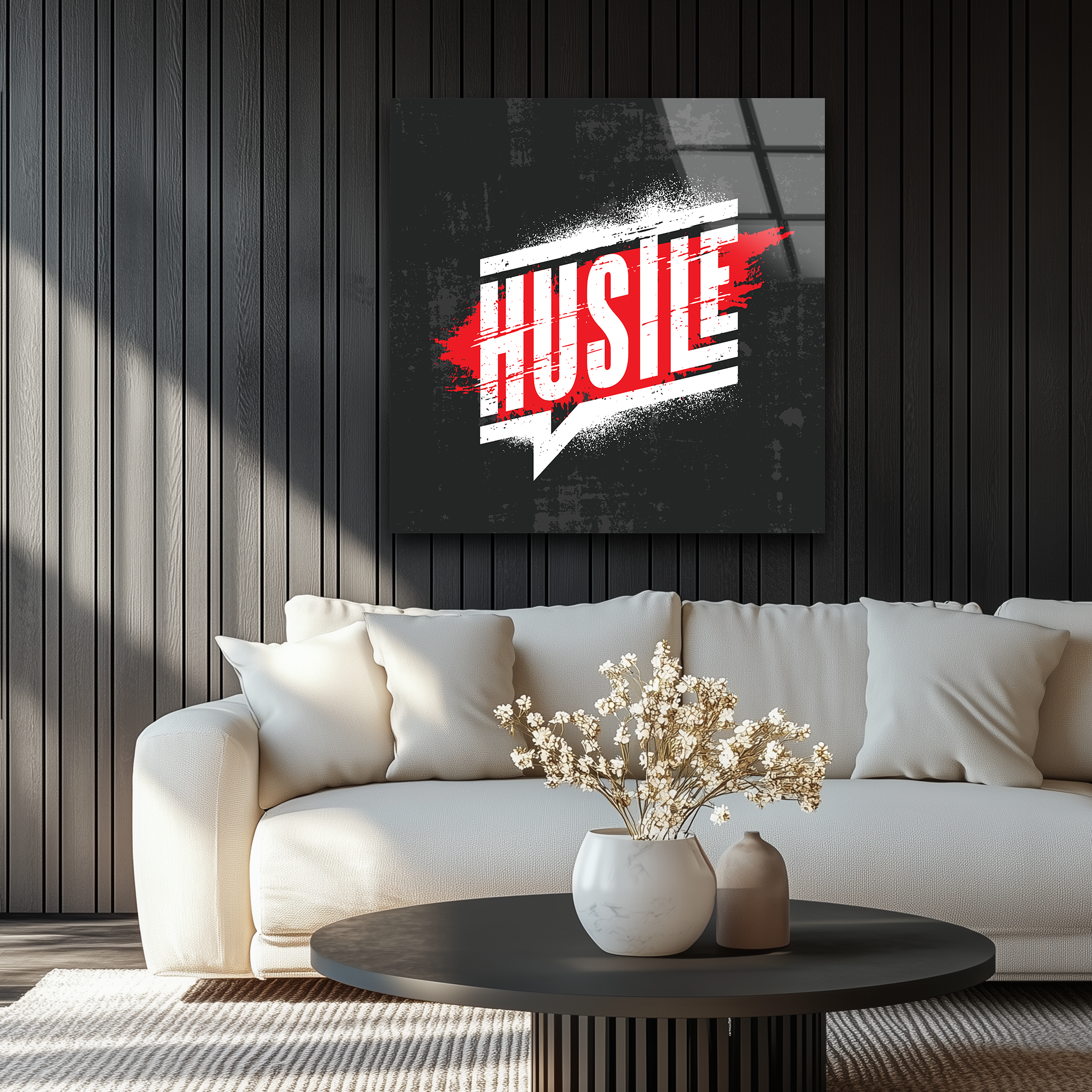 Hustle | Premium HD Metal Wall Art