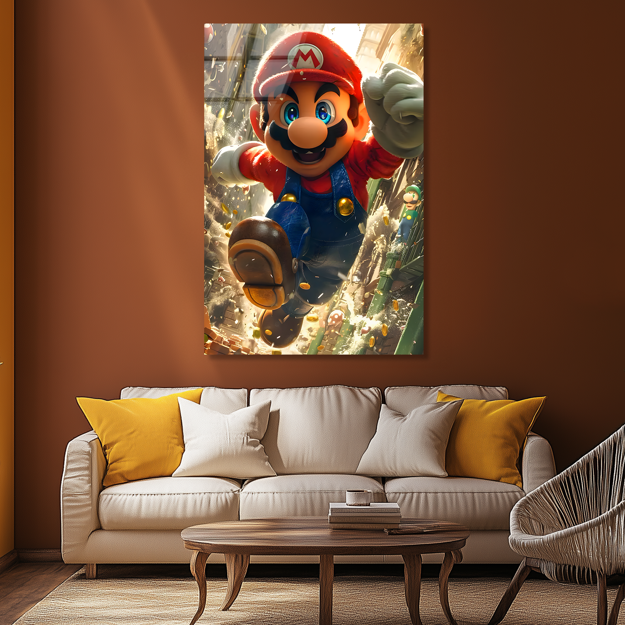 Super Mario | Premium HD Metal Wall Art