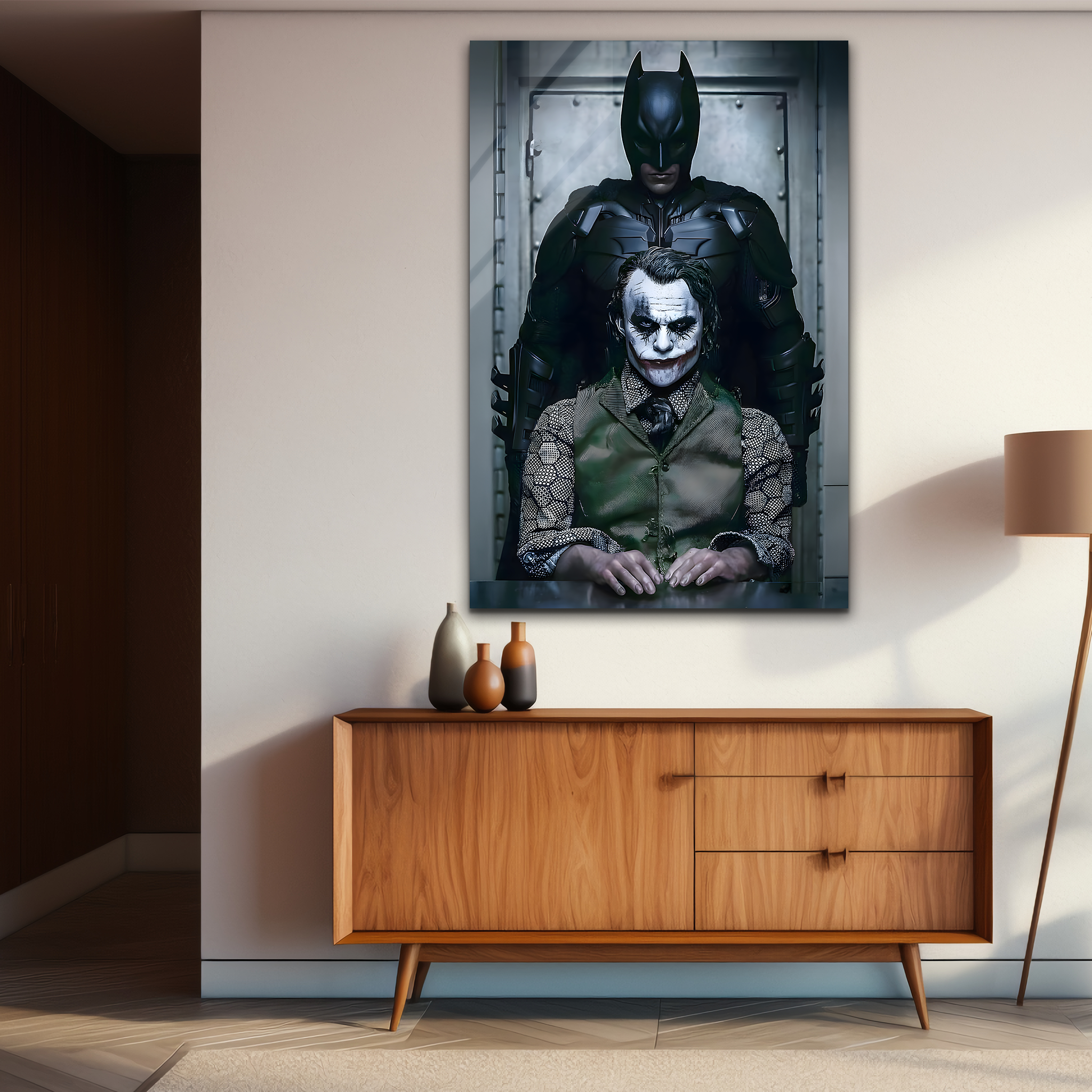 Joker vs. Batman | Premium HD Metal Wall Art