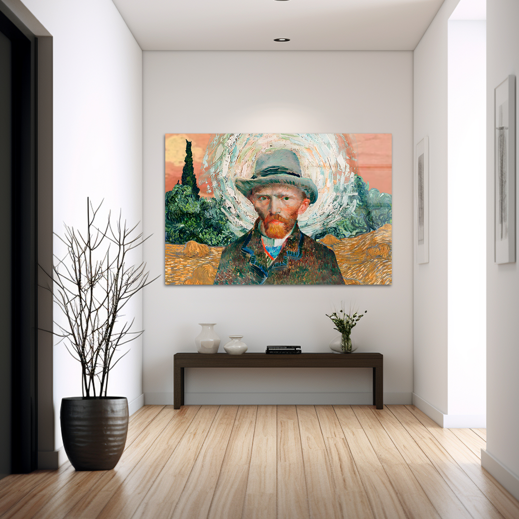Vibrant Van Gogh Portrait | Premium HD Metal Wall Art