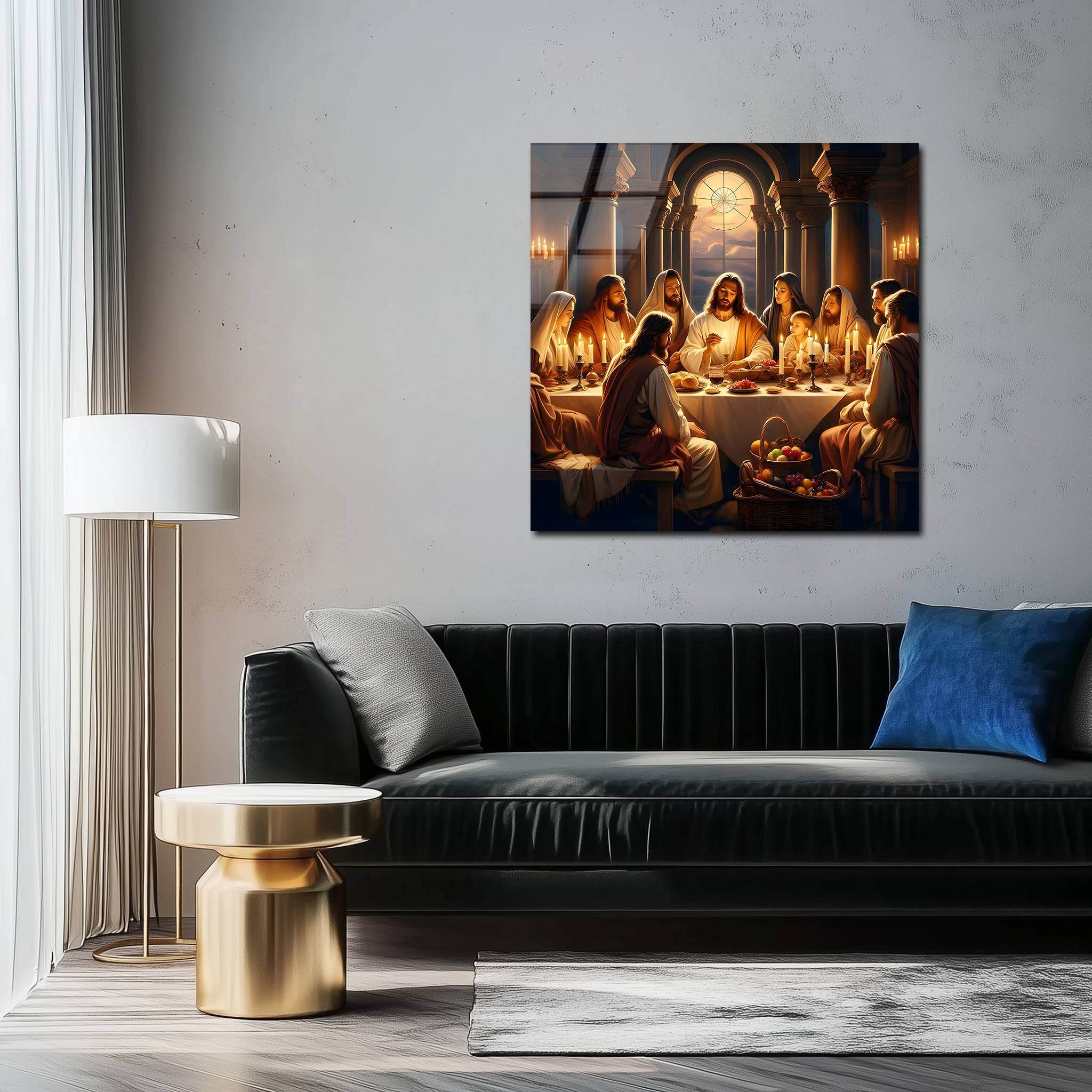 The Last Supper: The Moment of Divine Connection | Premium HD Metal Wall Art