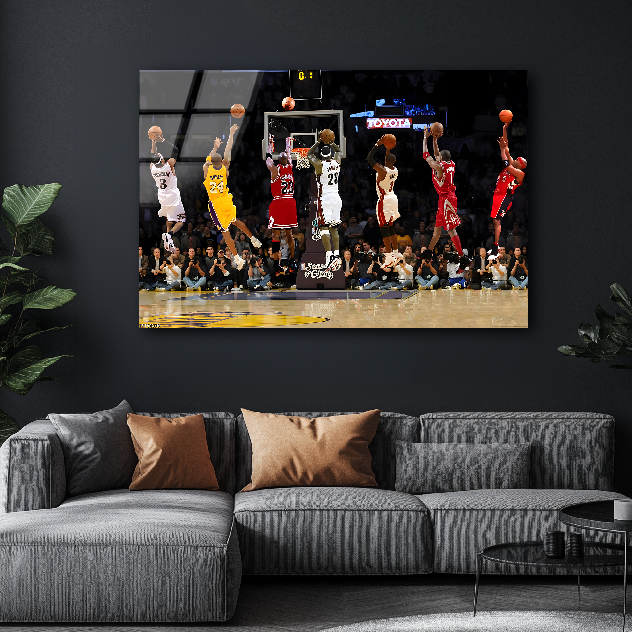 Legends of the Jump Shot | Premium HD Metal Wall Art