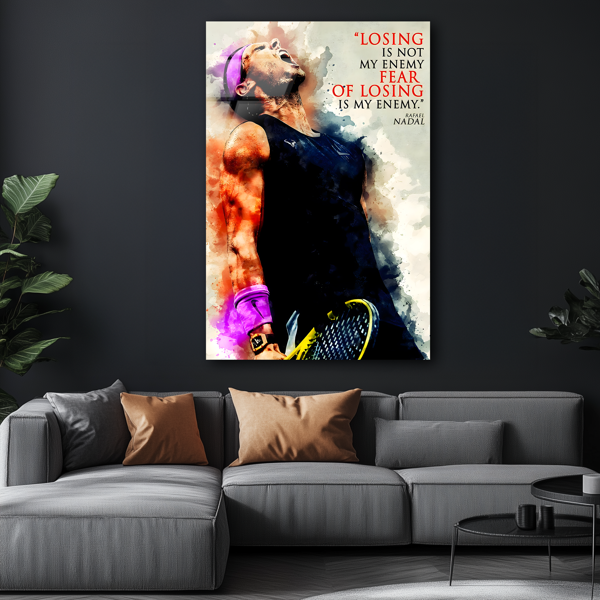 Rafael Nadal: The Clay King | Premium HD Metal Wall Art