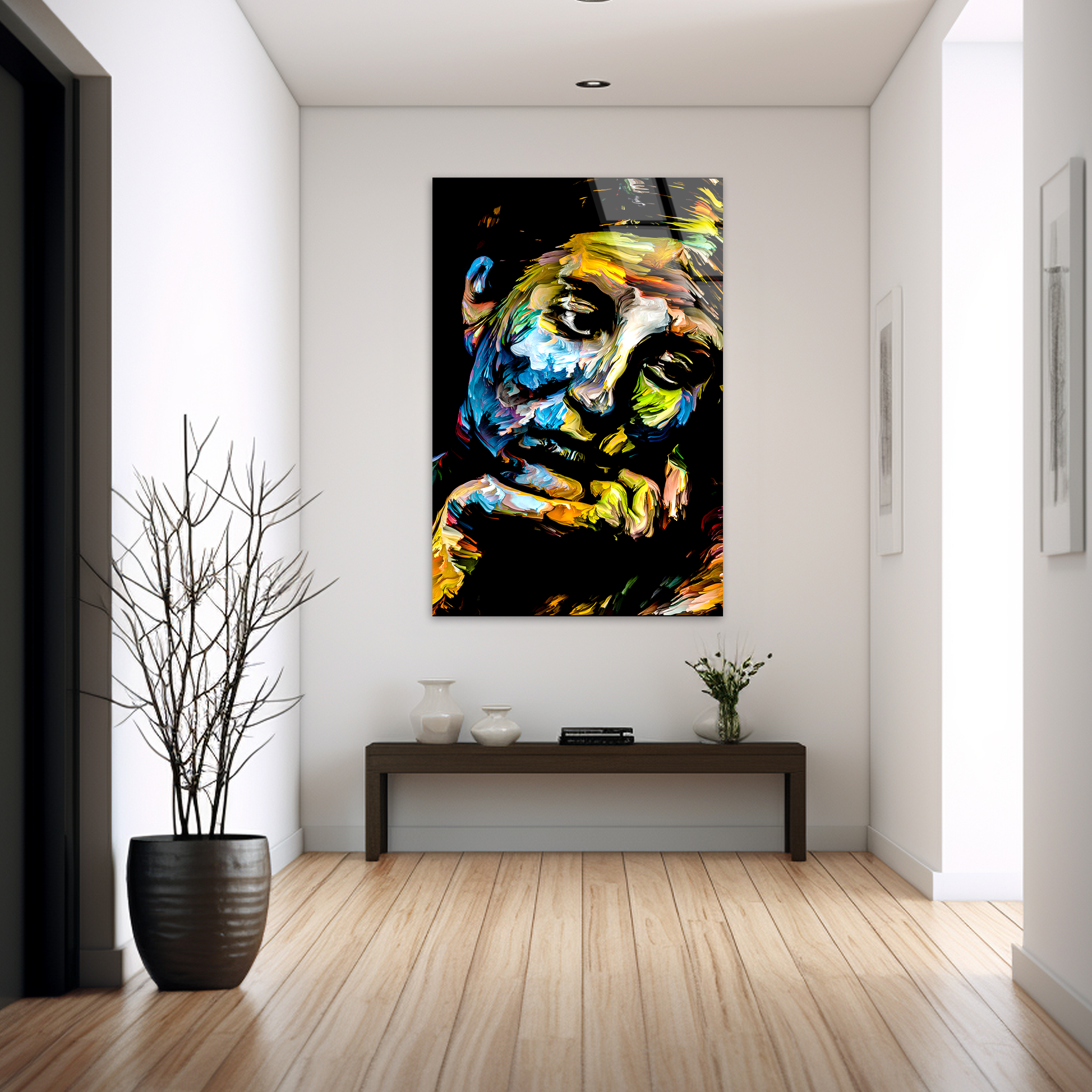 Spectral Woman Portrait | Premium HD Metal Wall Art