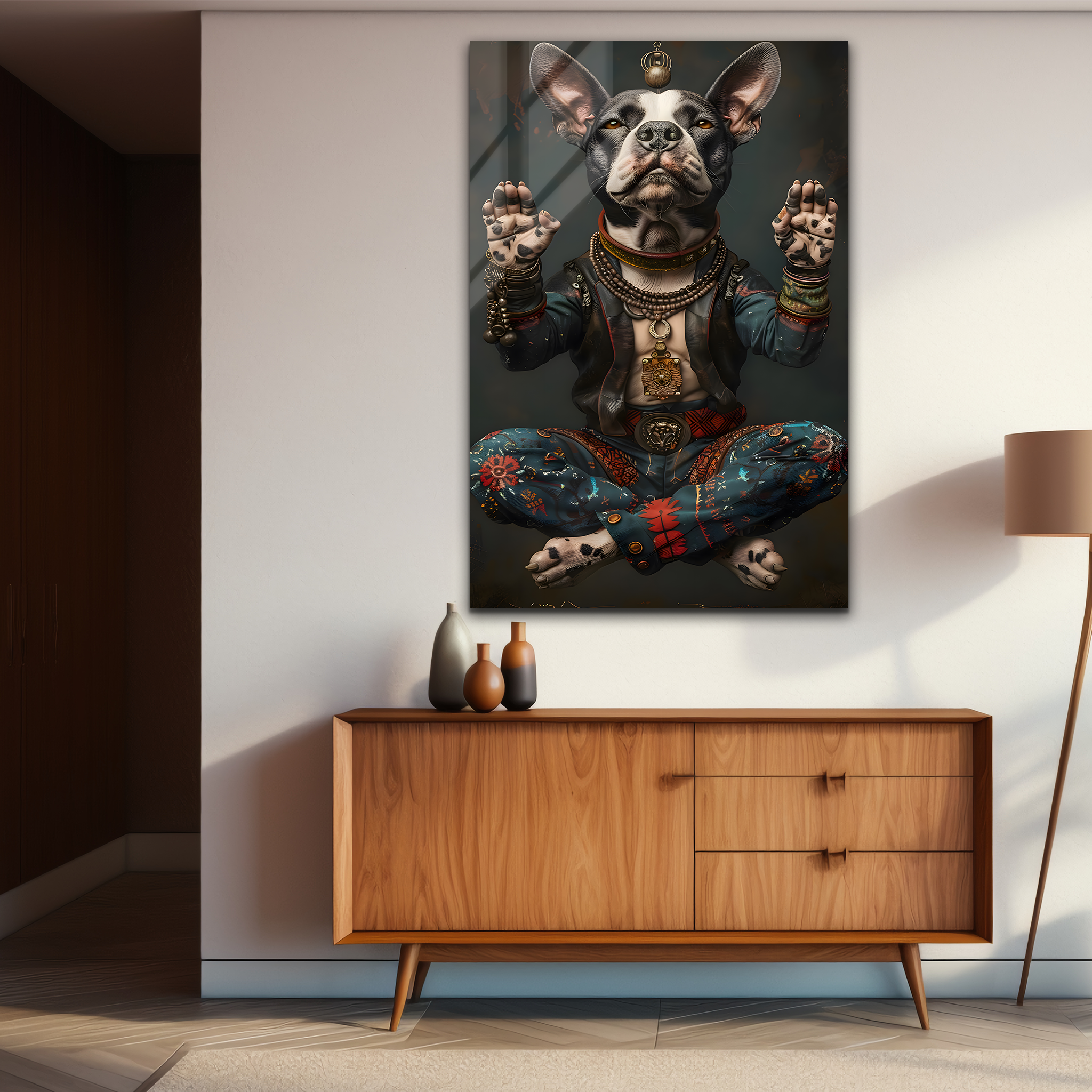 The Zen Dog | Premium HD Metal Wall Art