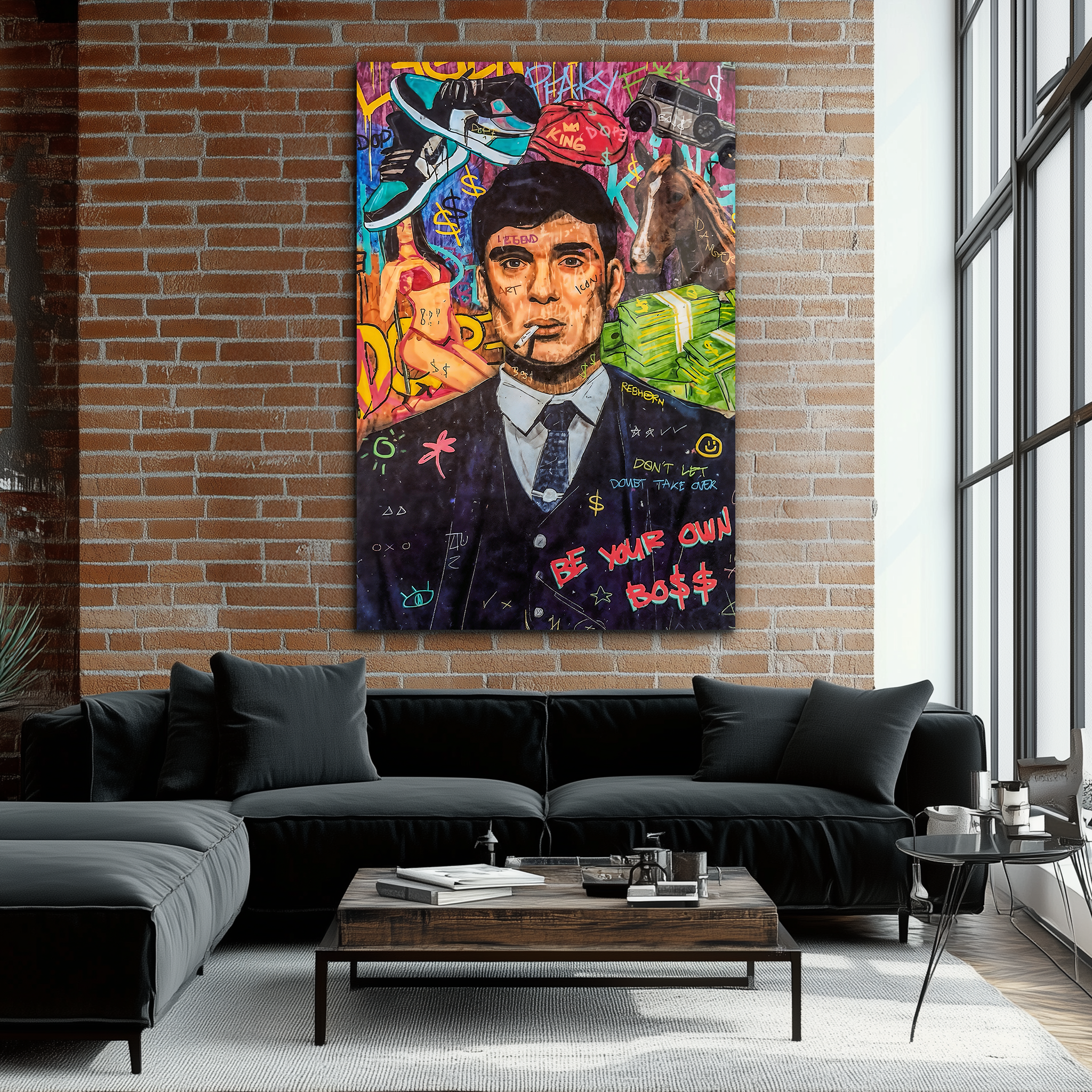 Tommy Shelby Painting | Premium HD Metal Wall Art