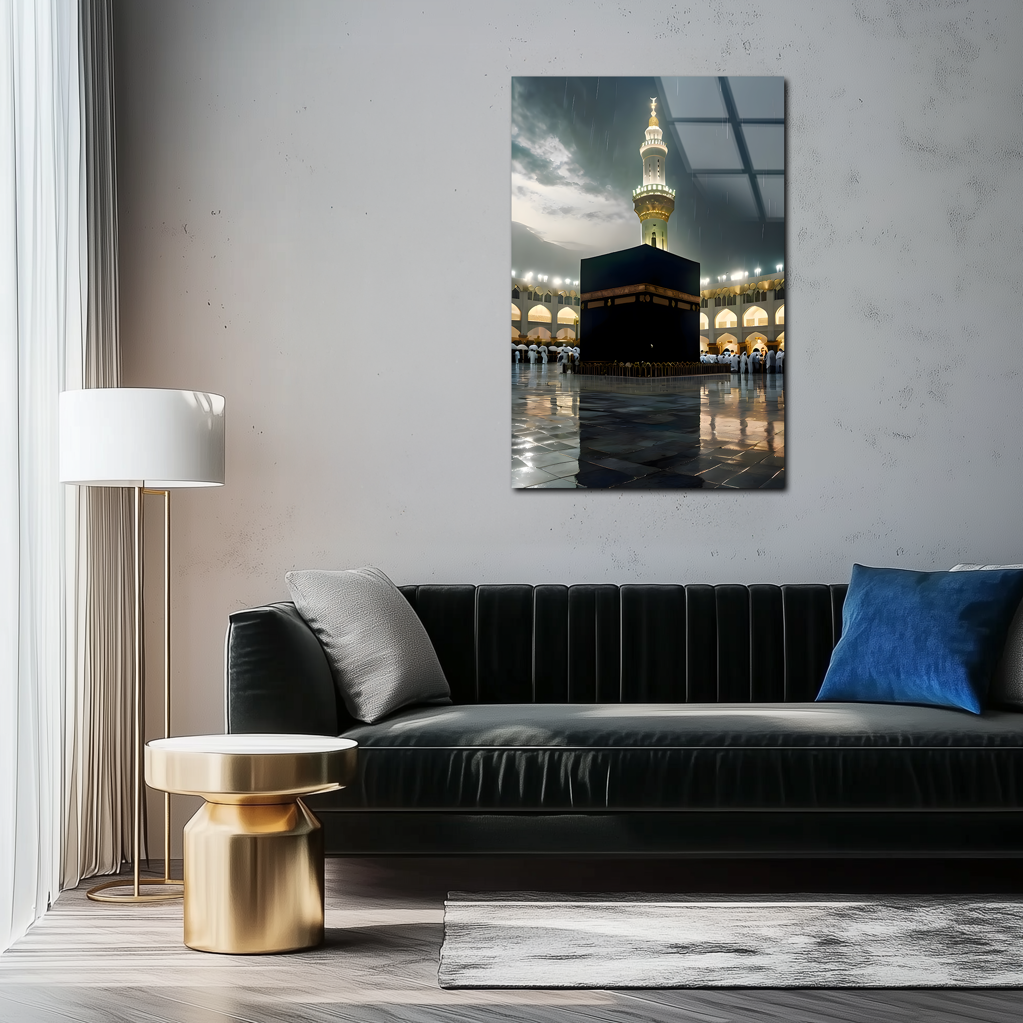 A Wonderful View of the Kaaba in Mecca | Premium HD Metal Wall Art