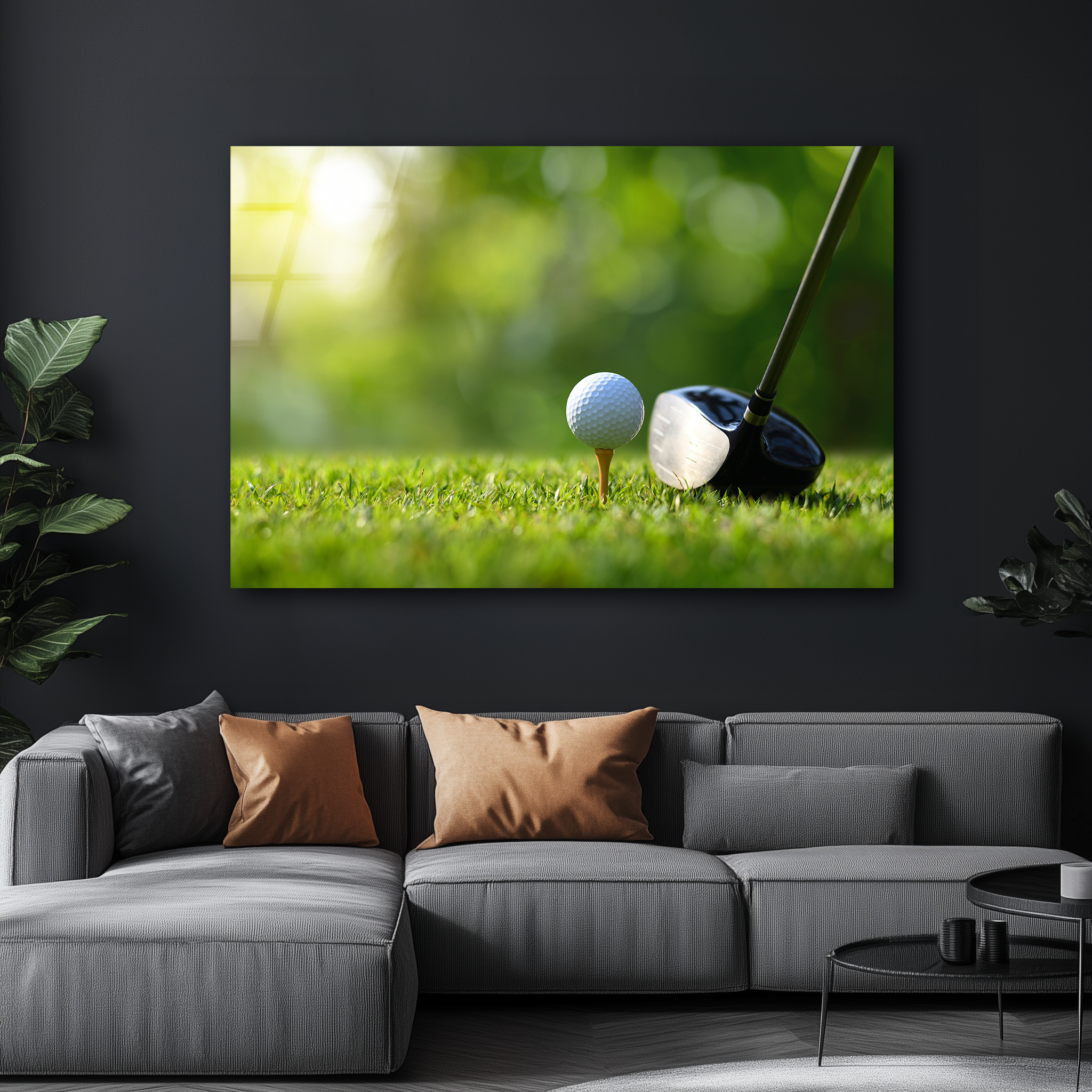 Golf Tee-Off Moment | Premium HD Metal Wall Art