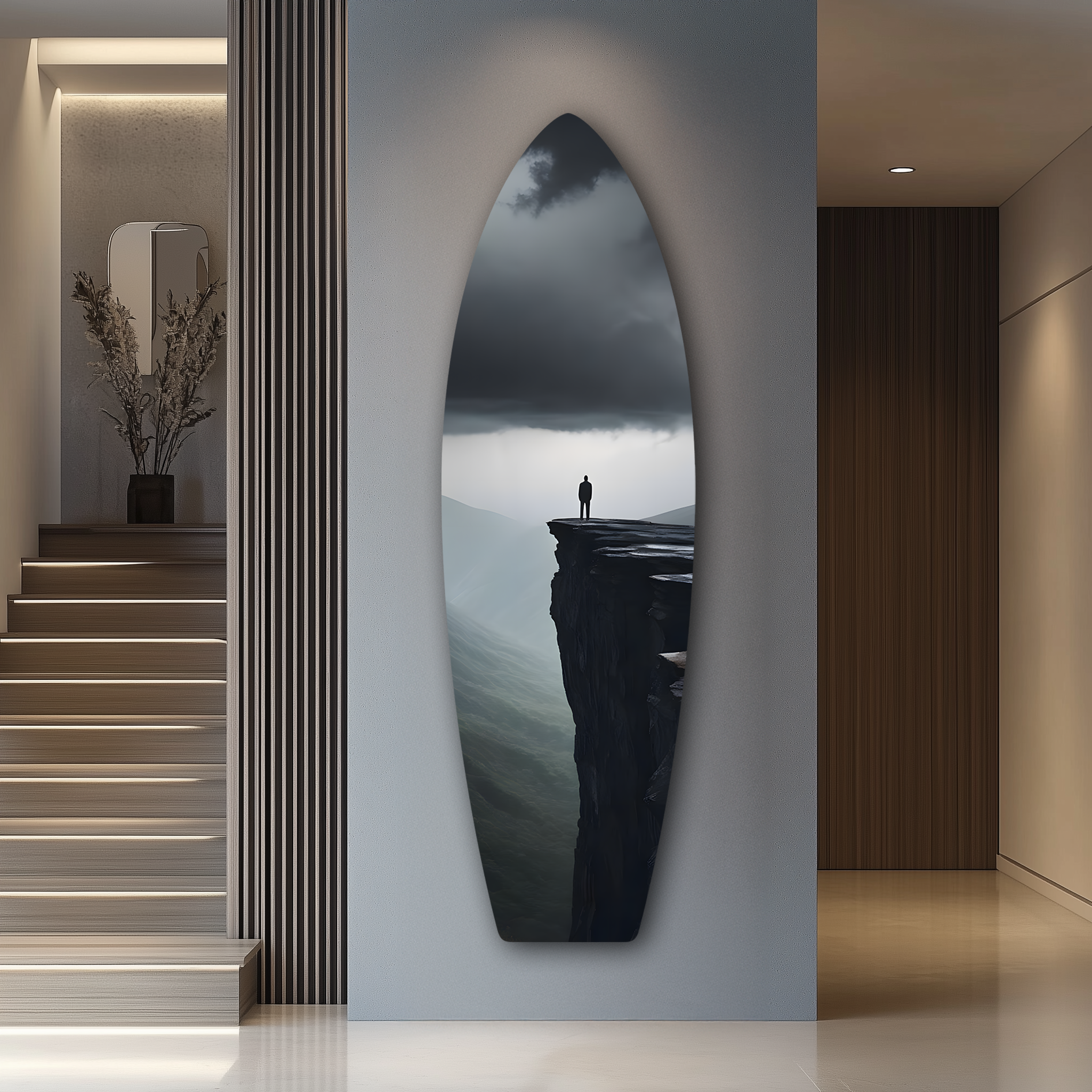 Solitude Surfboard | Premium HD Metal Wall Art