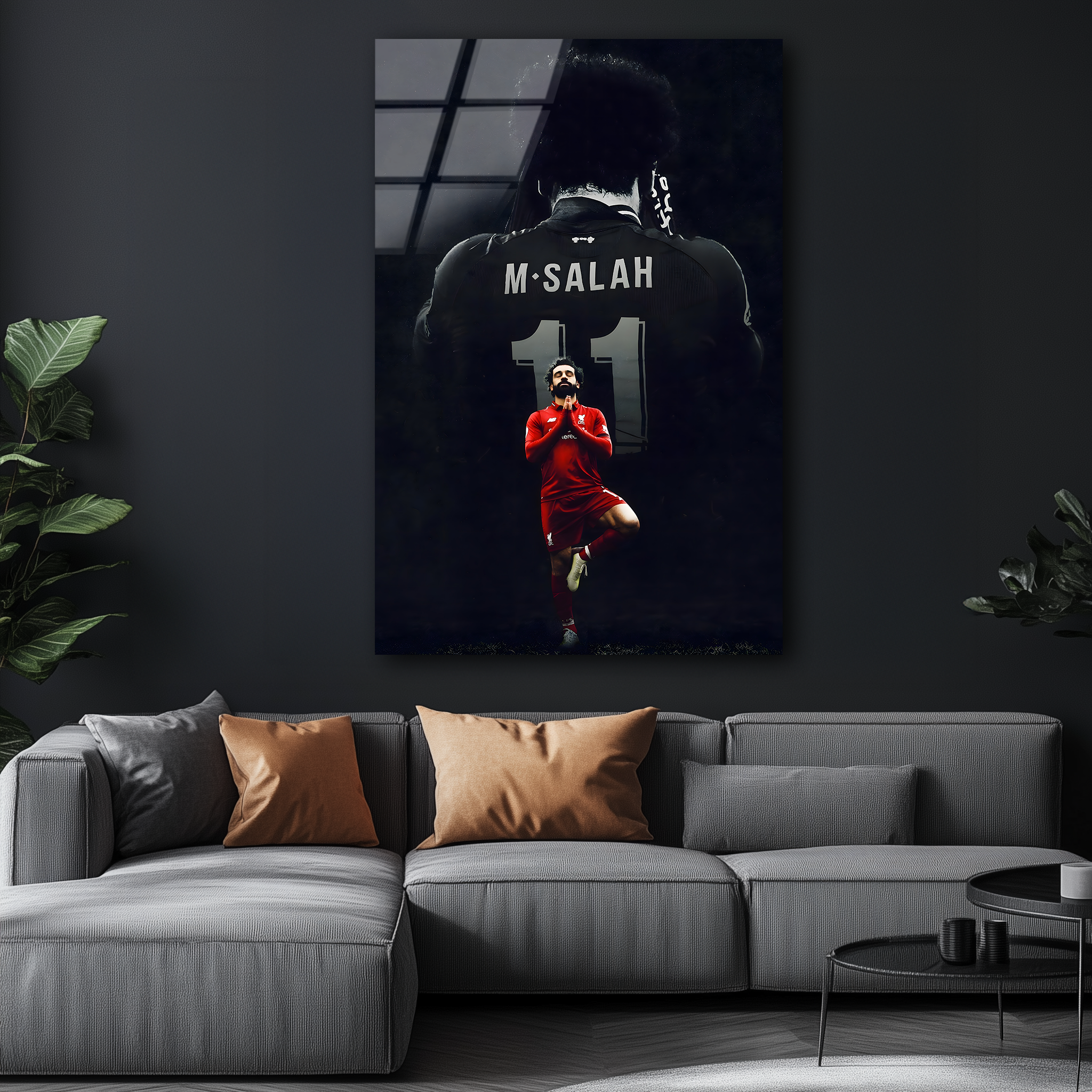 Mohamed Salah: The Egyptian King | Premium HD Metal Wall Art
